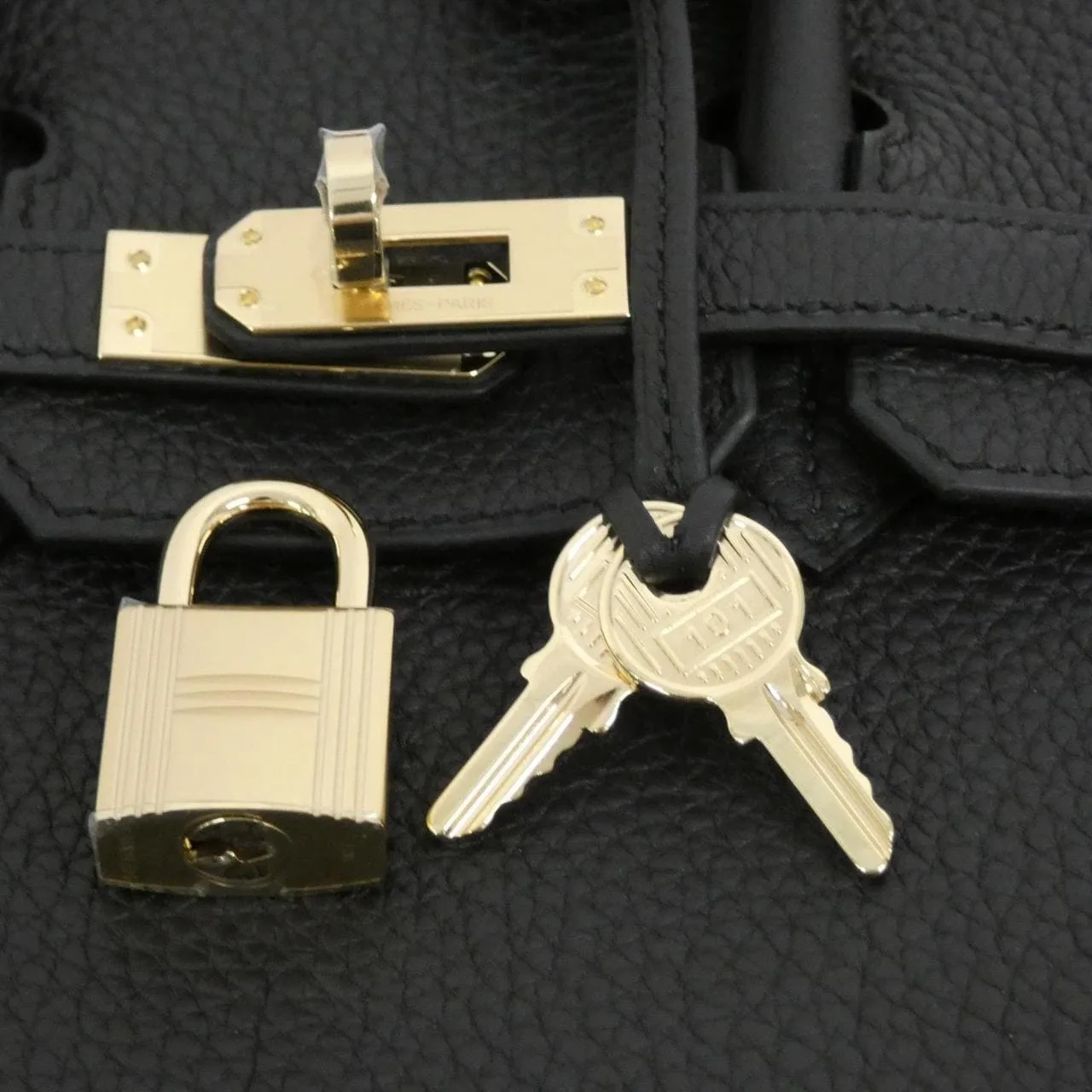 HERMES Birkin 057208CP Handbag Togo Black Togo Leather Unused - Thumbnail 4