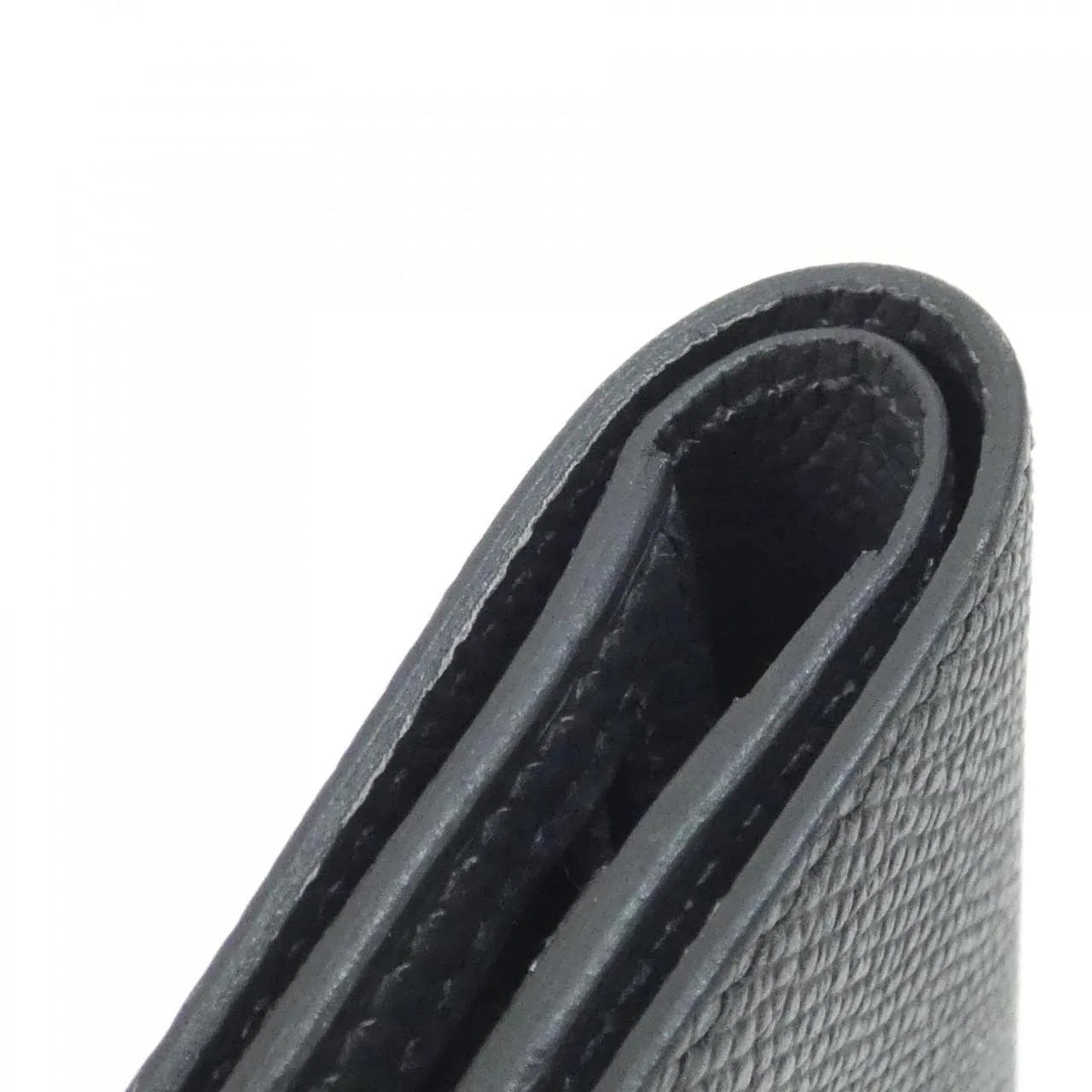 HERMES Wallet Epsom Black Epsom Leather Rank A - Thumbnail 4