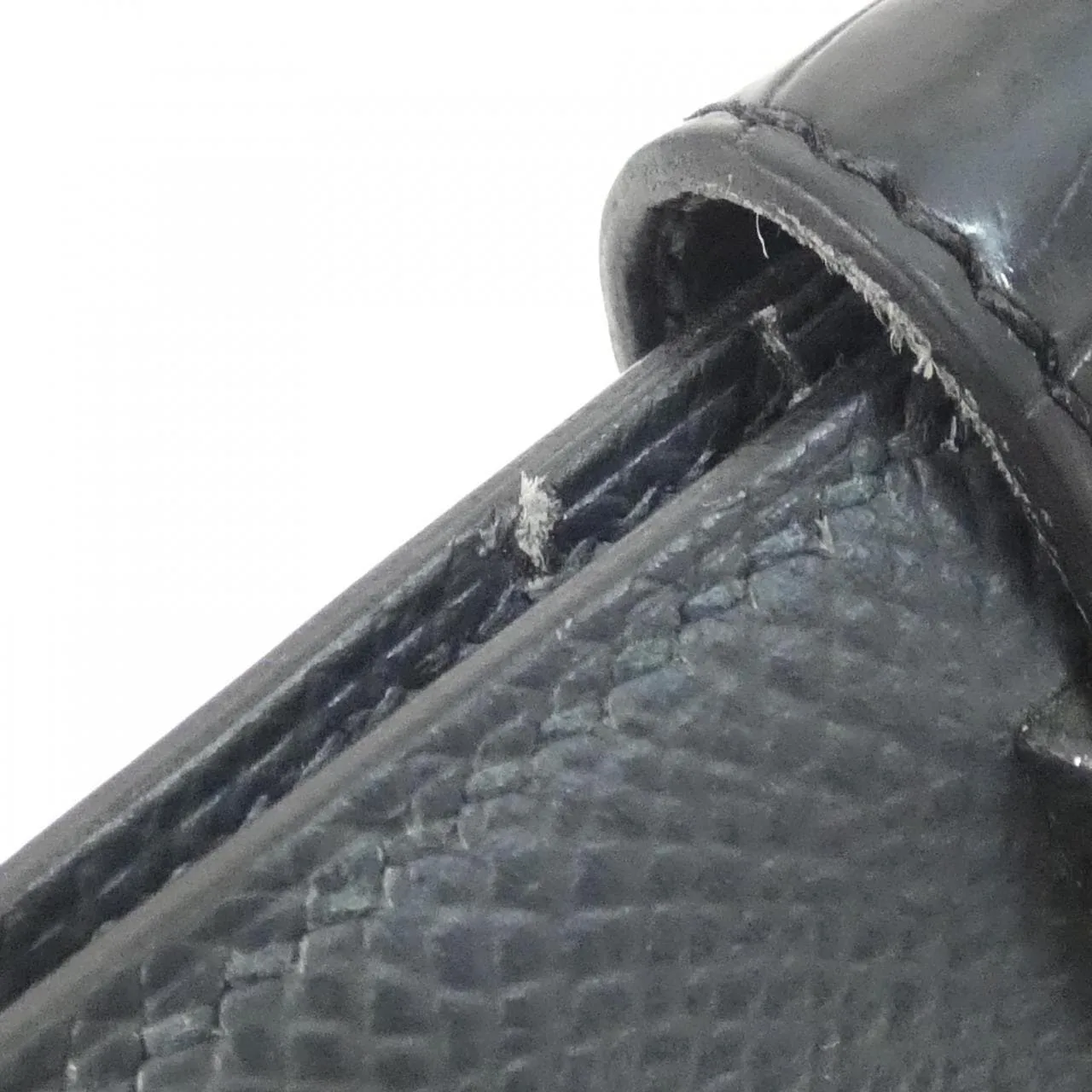 HERMES Wallet Epsom Black Epsom Leather Rank A - Thumbnail 5