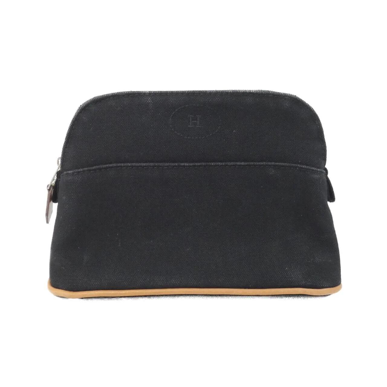 HERMES Bolide 103773M Pouch Canvas Black