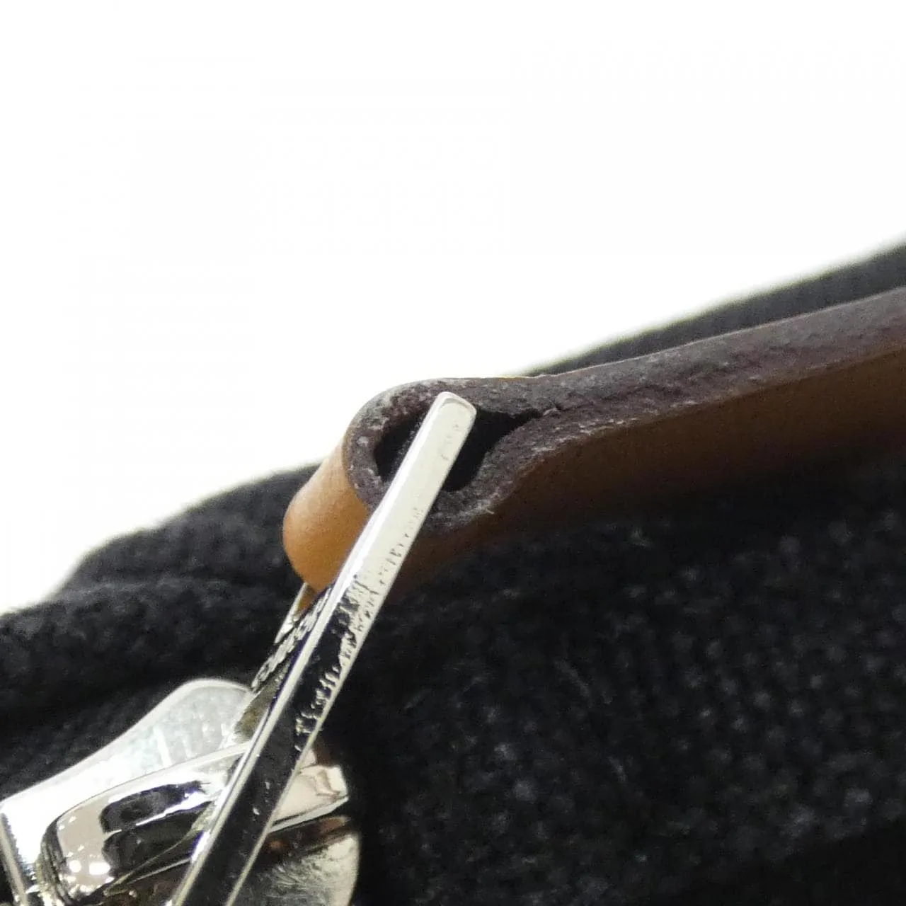 HERMES Bolide 103773M Pouch Canvas Black Canvas Rank B - Thumbnail 9