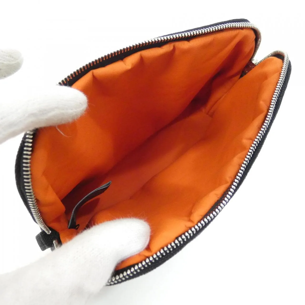 HERMES Bolide 103773M Pouch Canvas Black Canvas Rank B - Thumbnail 10