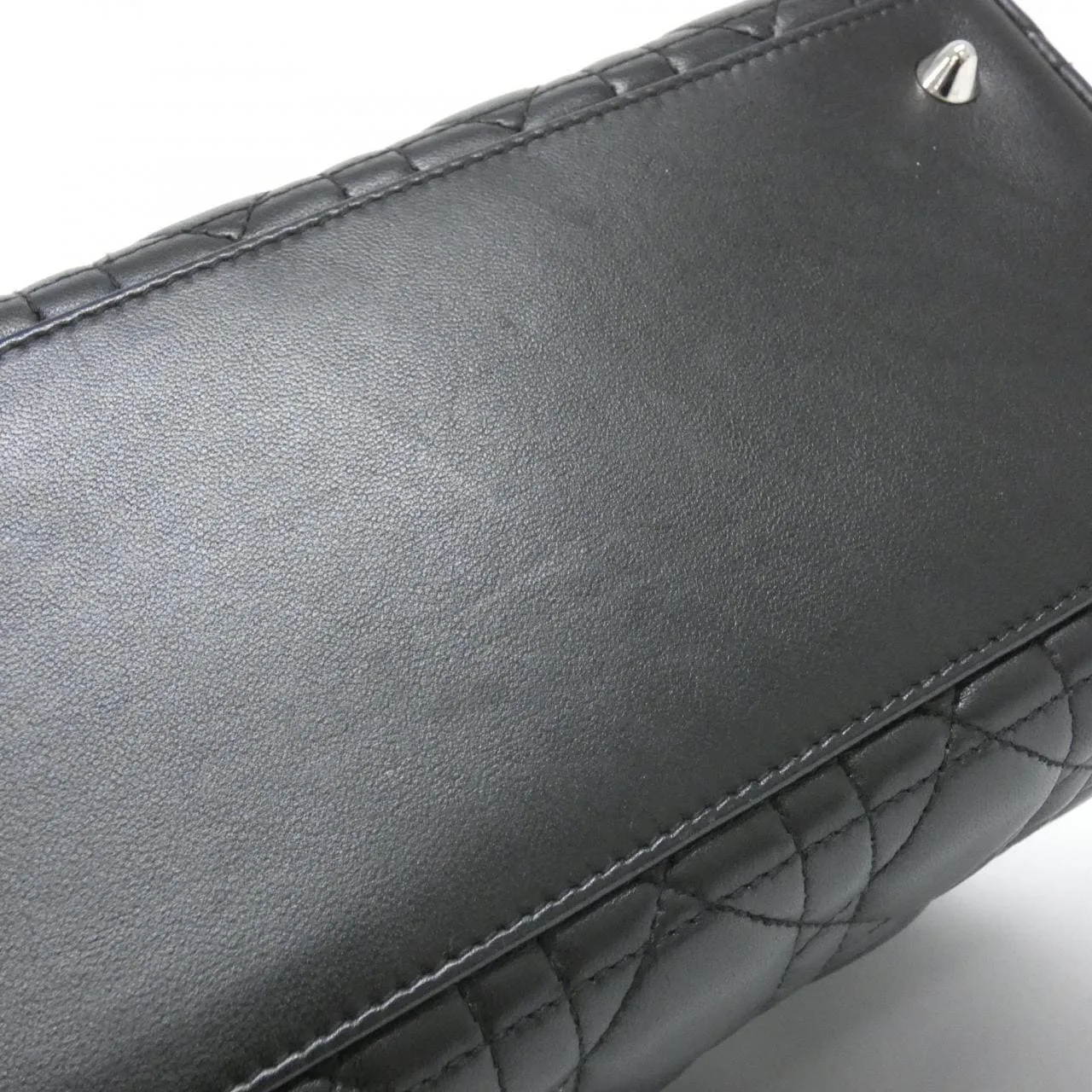 DIOR Lady Dior CAL44551 Handbag Lambskin Black Lambskin Rank A - Thumbnail 3