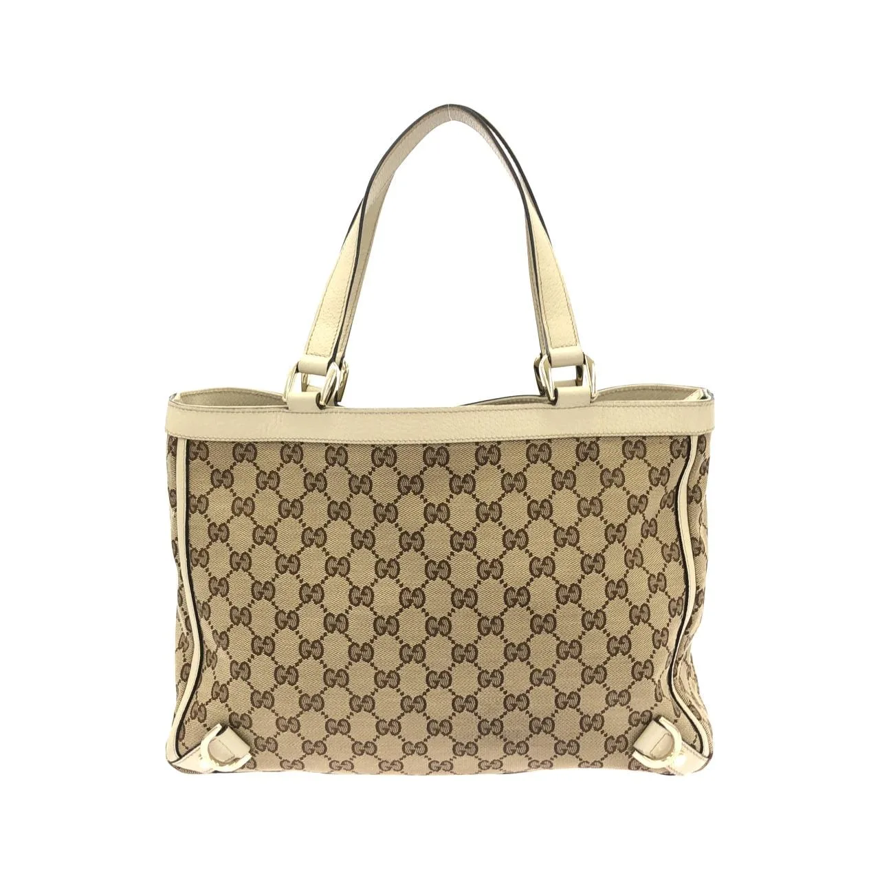 GUCCI 170004 手提包 帆布 米色 帆布 中古品A - 縮圖 2