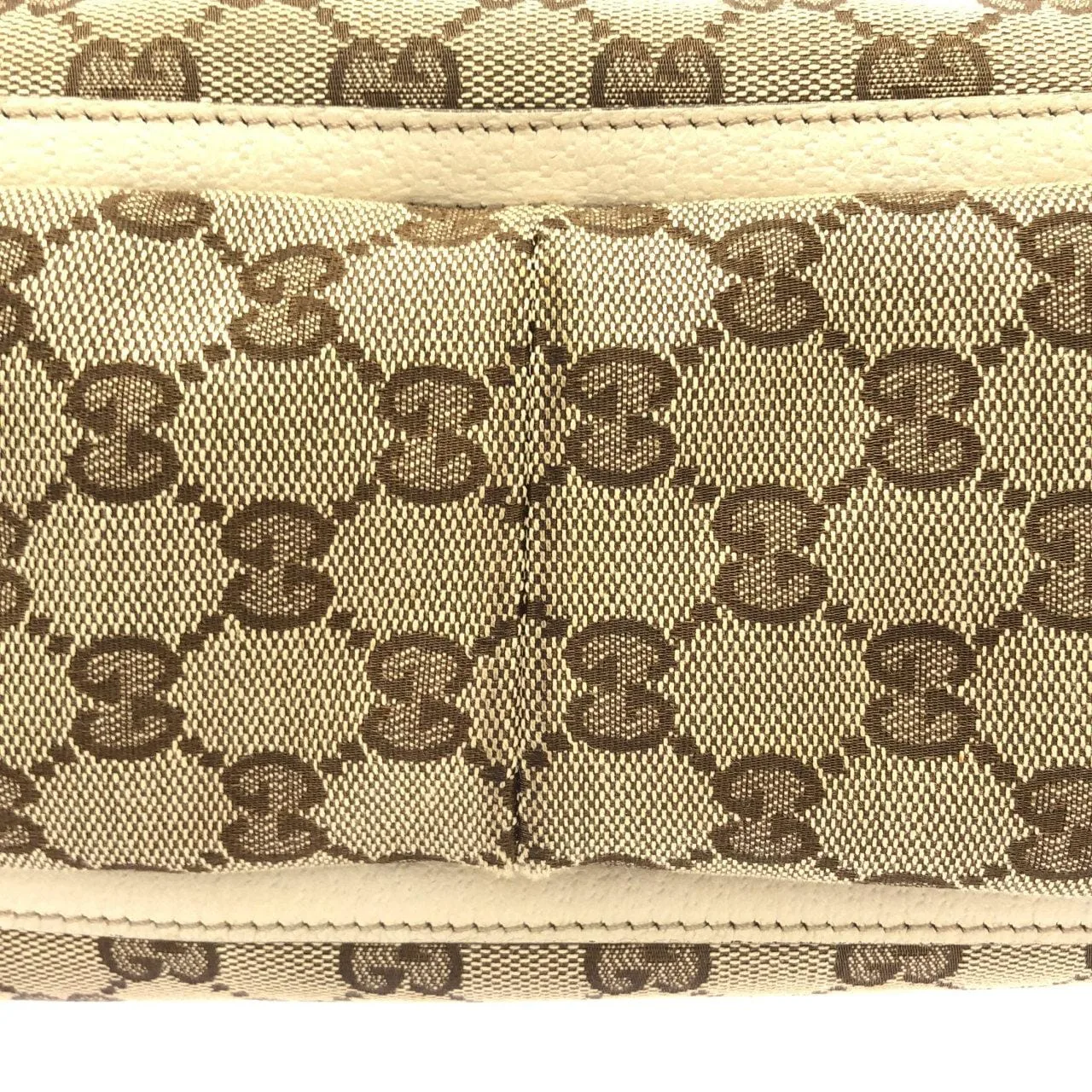 GUCCI 170004 手提包 帆布 米色 帆布 中古品A - 縮圖 4