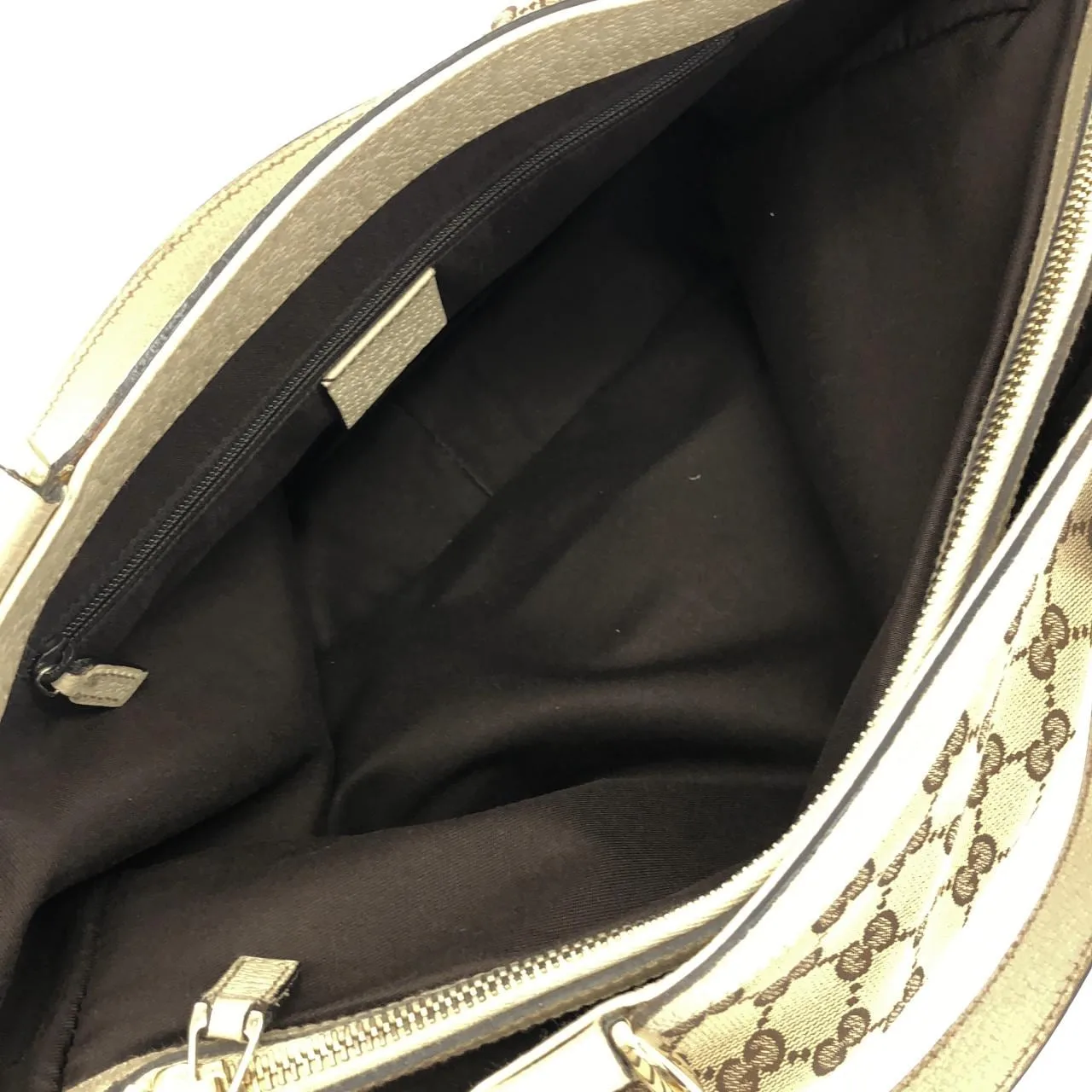 GUCCI 170004 手提包 帆布 米色 帆布 中古品A - 縮圖 8