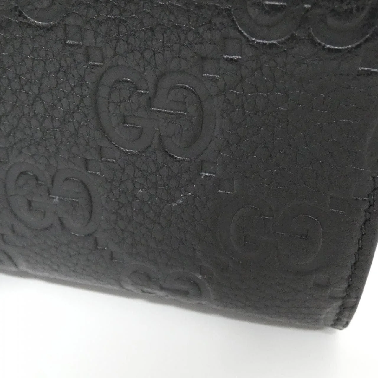 GUCCI 815874 AAEEM Wallet Leather Black Leather Rank A - Thumbnail 2