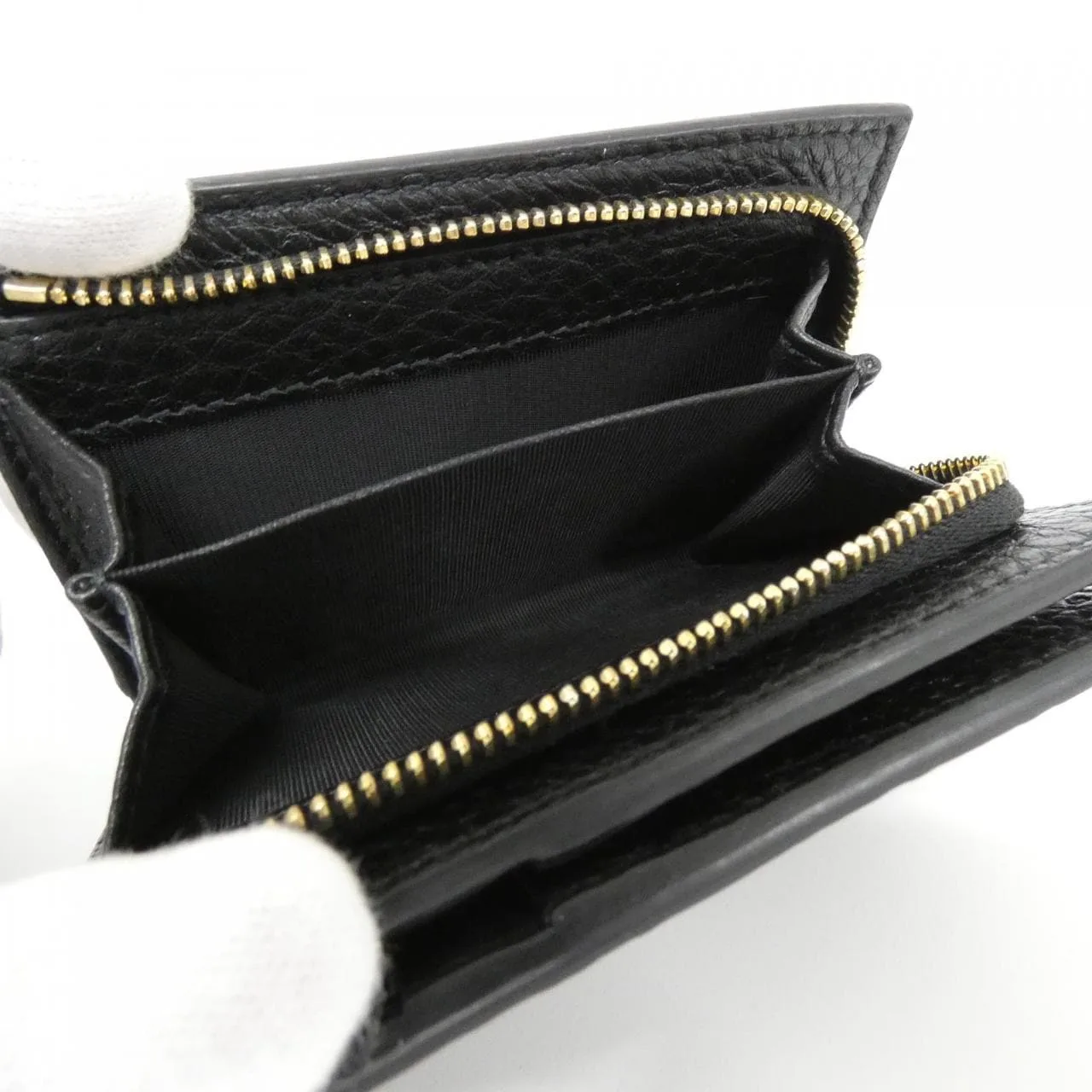 GUCCI 815874 AAEEM Wallet Leather Black Leather Rank A - Thumbnail 5