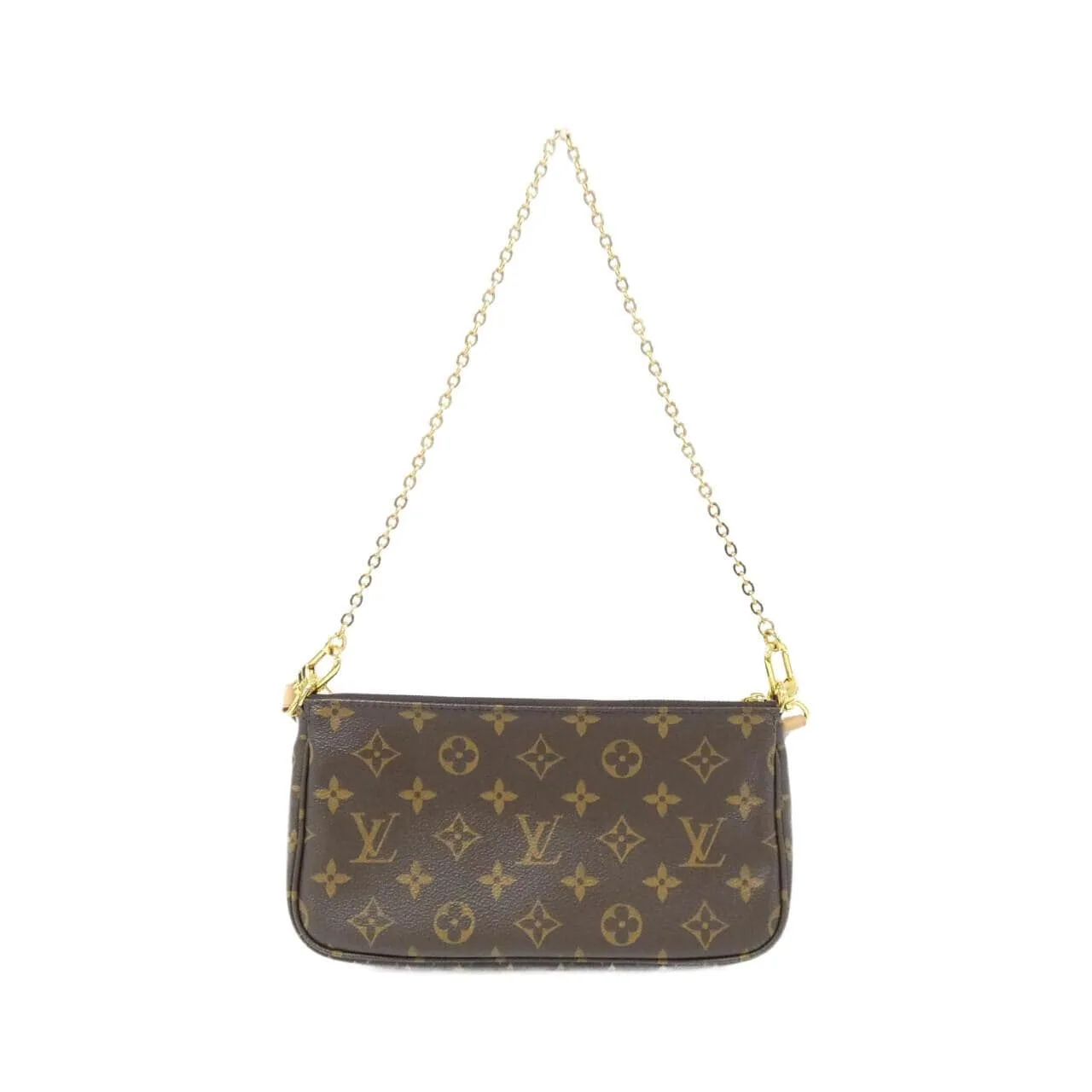 LOUIS VUITTON Pochette M44840 Shoulder Monogram 黑色 Monogram 中古品A - 縮圖 2