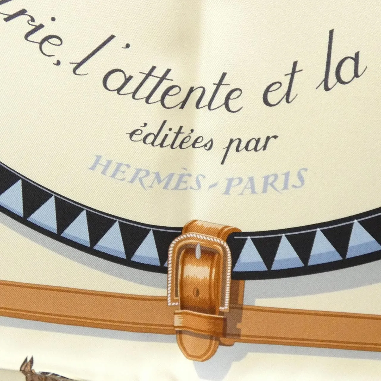 HERMES 001356S Scarf Black Rank A - Thumbnail 2