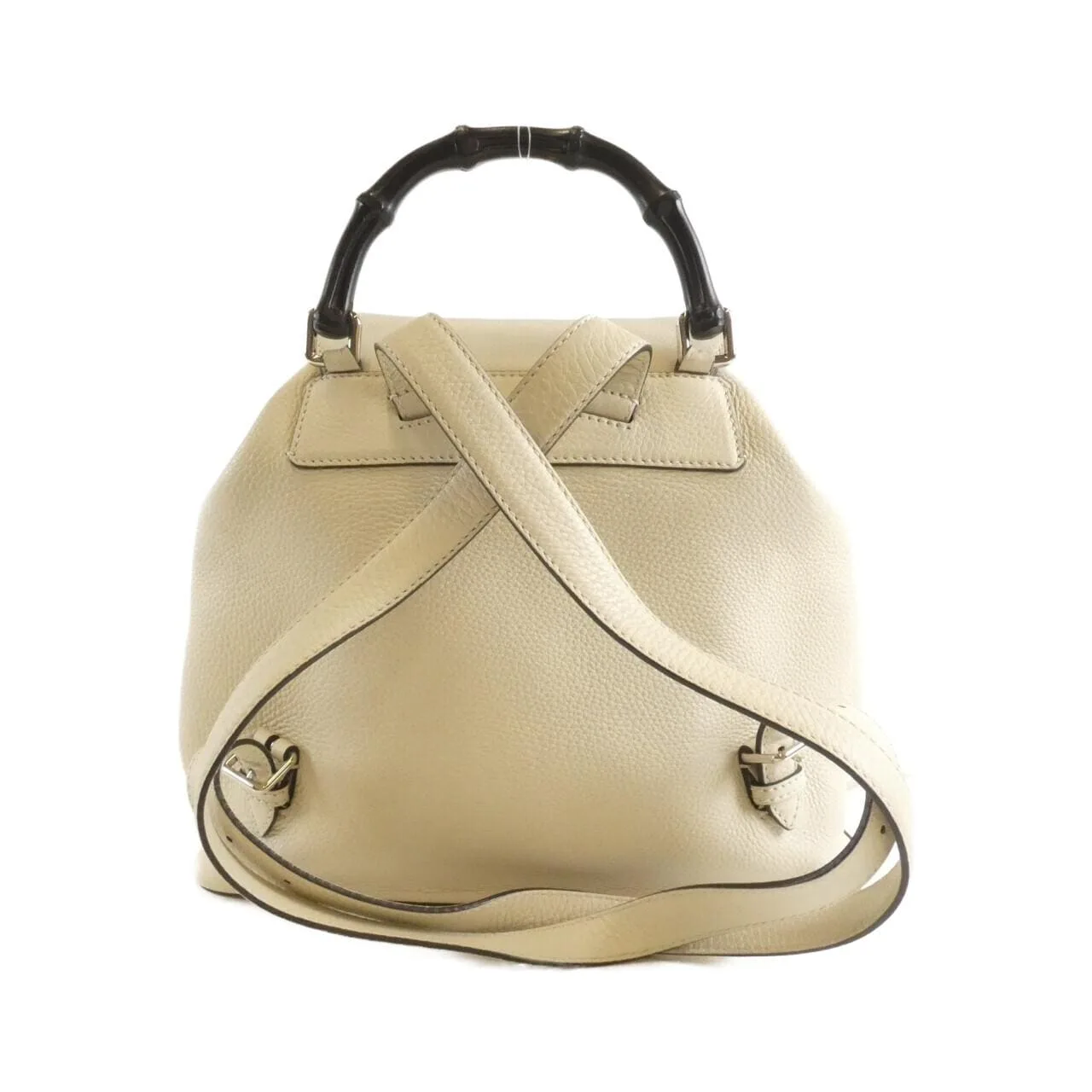 GUCCI Bamboo Daily 370833 A7M0N Backpack Leather 黑色 皮革 中古品A - 縮圖 2