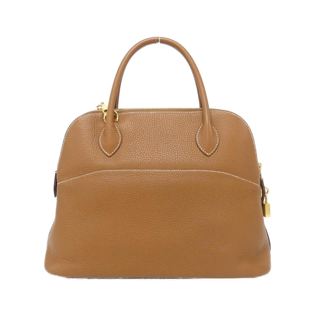 HERMES Bolide 073419CC Handbag Clemence Gold Clemence Leather Rank A - Thumbnail 2