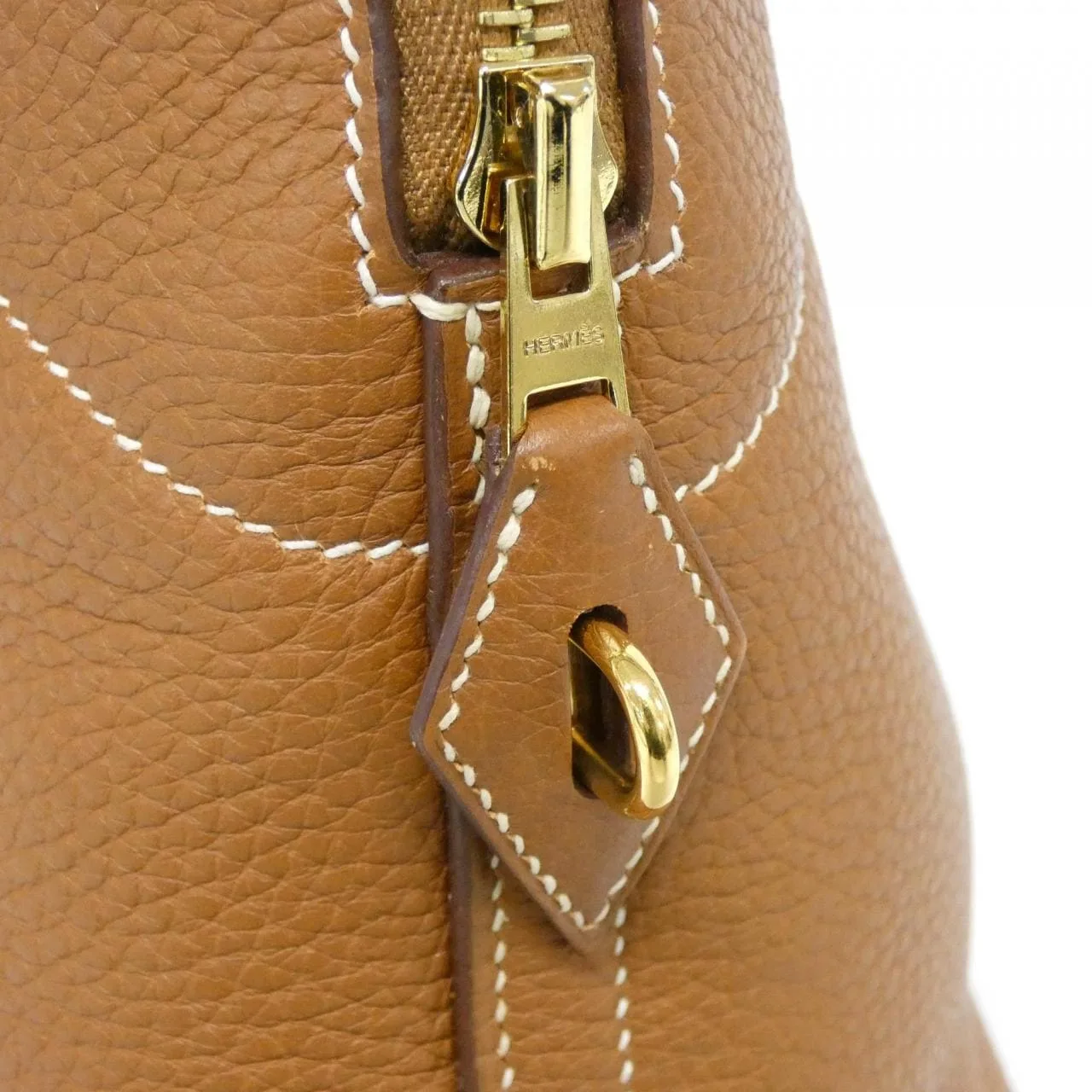 HERMES Bolide 073419CC Handbag Clemence Gold Clemence Leather Rank A - Thumbnail 6