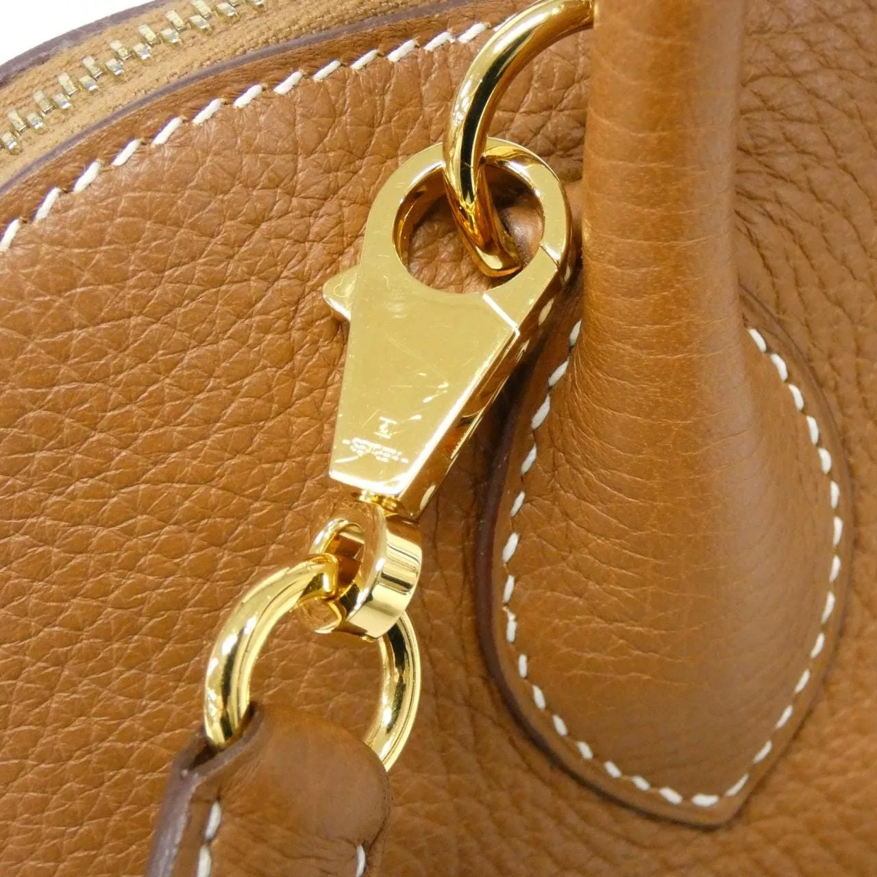 HERMES Bolide 073419CC Handbag Clemence Gold Clemence Leather Rank A - Thumbnail 7