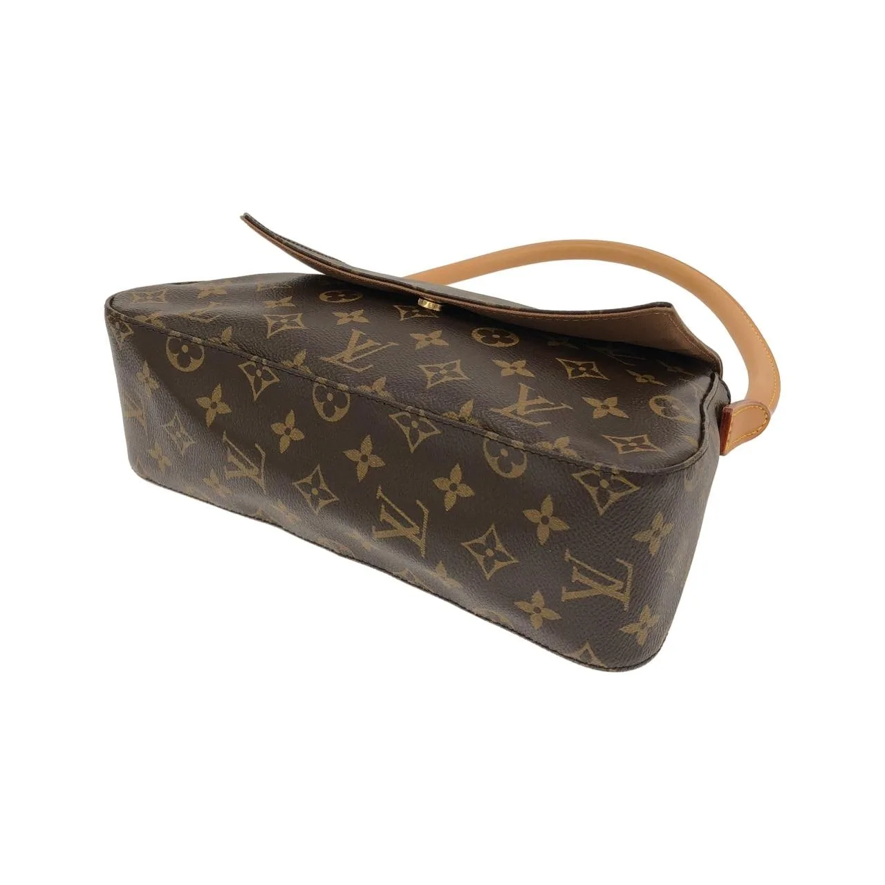 LOUIS VUITTON Looping M51147 Shoulder Monogram 黑色 Monogram 中古品A - 縮圖 3