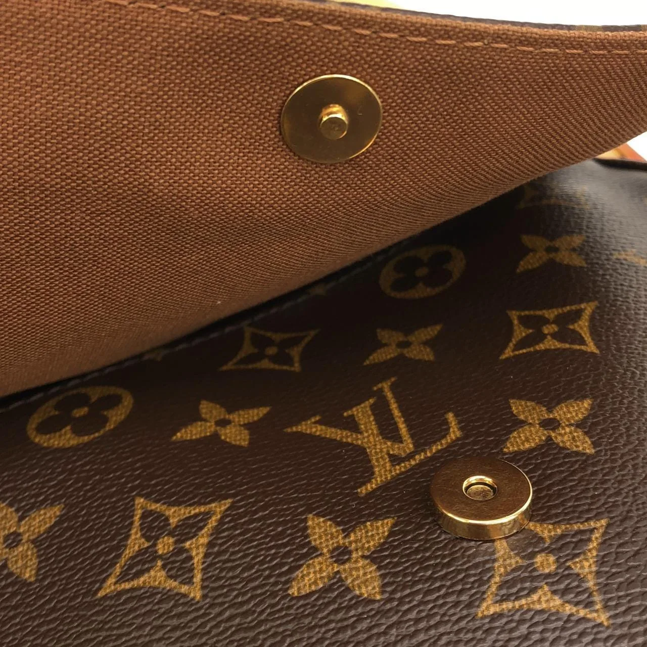 LOUIS VUITTON Looping M51147 Shoulder Monogram 黑色 Monogram 中古品A - 縮圖 6