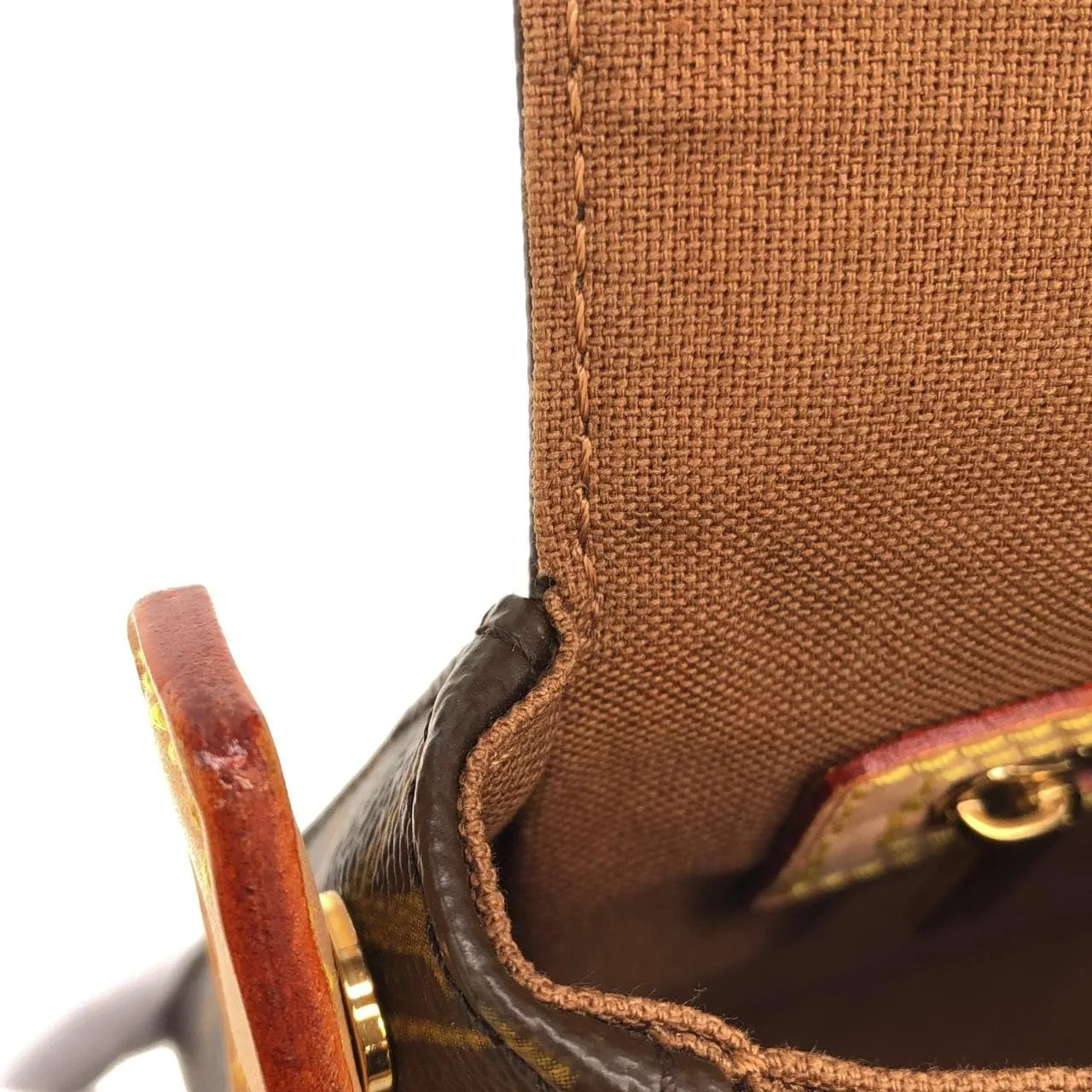 LOUIS VUITTON Looping M51147 Shoulder Monogram 黑色 Monogram 中古品A - 縮圖 8