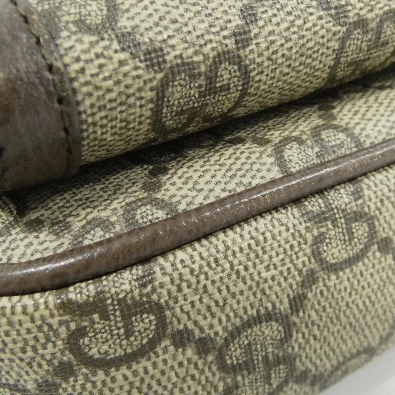 GUCCI 746308 96IWT Shoulder Canvas 黑色 帆布 中古品A - 縮圖 3