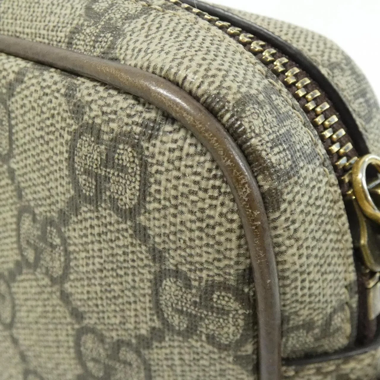 GUCCI 746308 96IWT Shoulder Canvas 黑色 帆布 中古品A - 縮圖 5