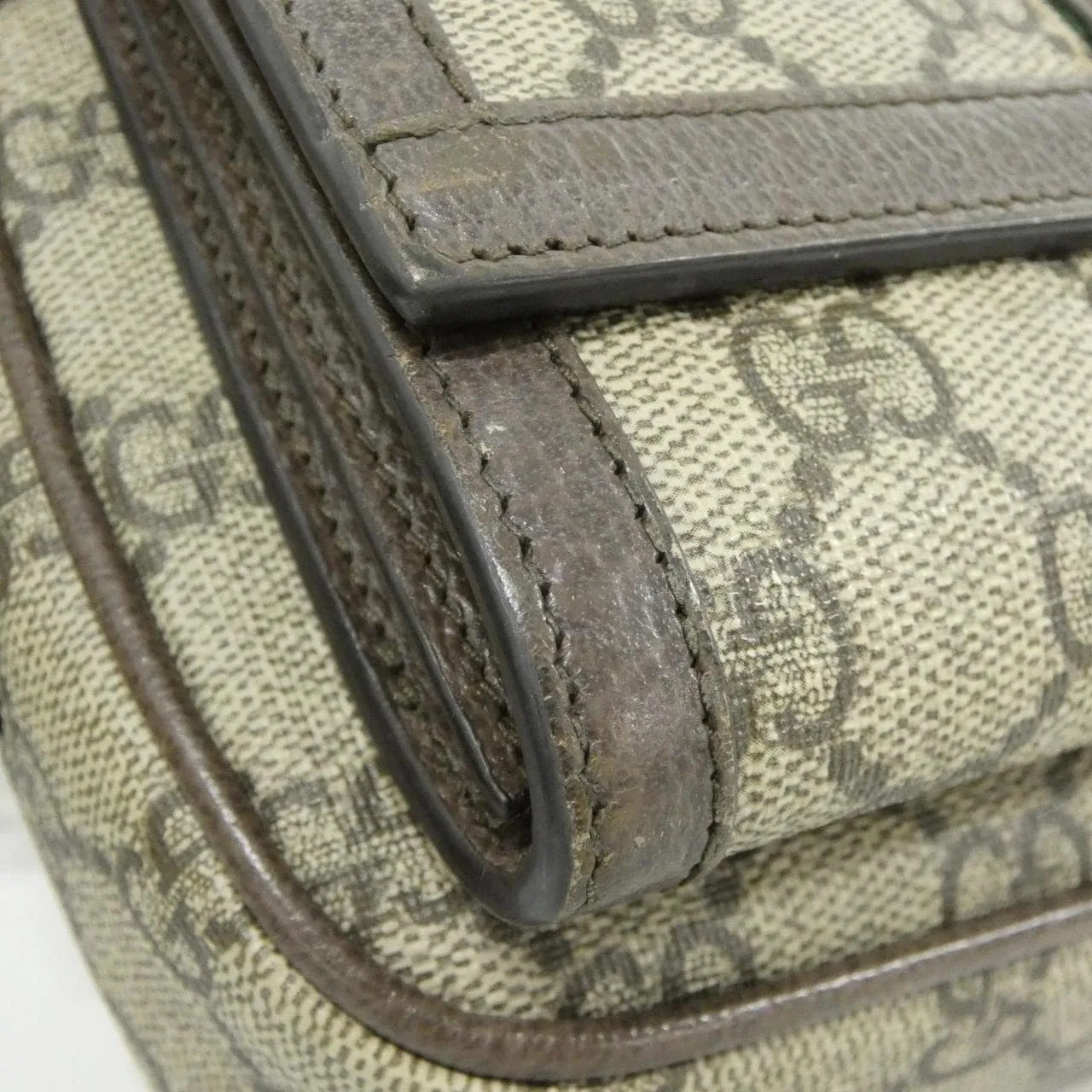 GUCCI 746308 96IWT Shoulder Canvas 黑色 帆布 中古品A - 縮圖 7