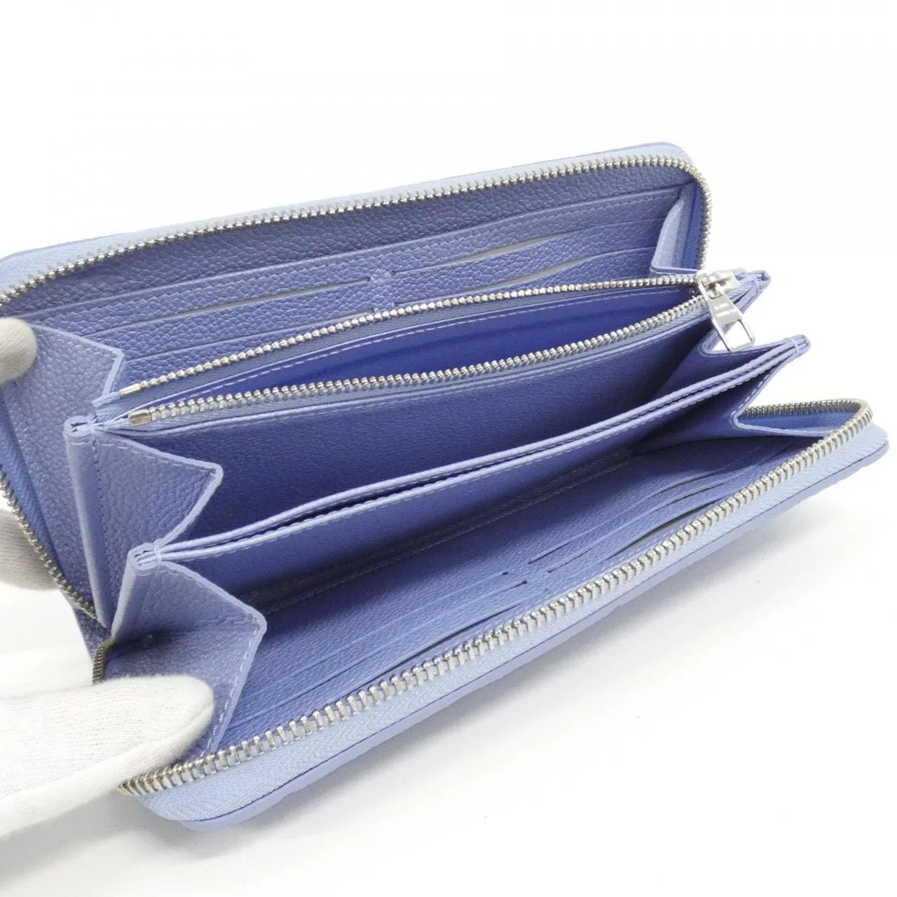 LOUIS VUITTON M27122 Wallet Monogram 藍色 Monogram 中古品A - 縮圖 5