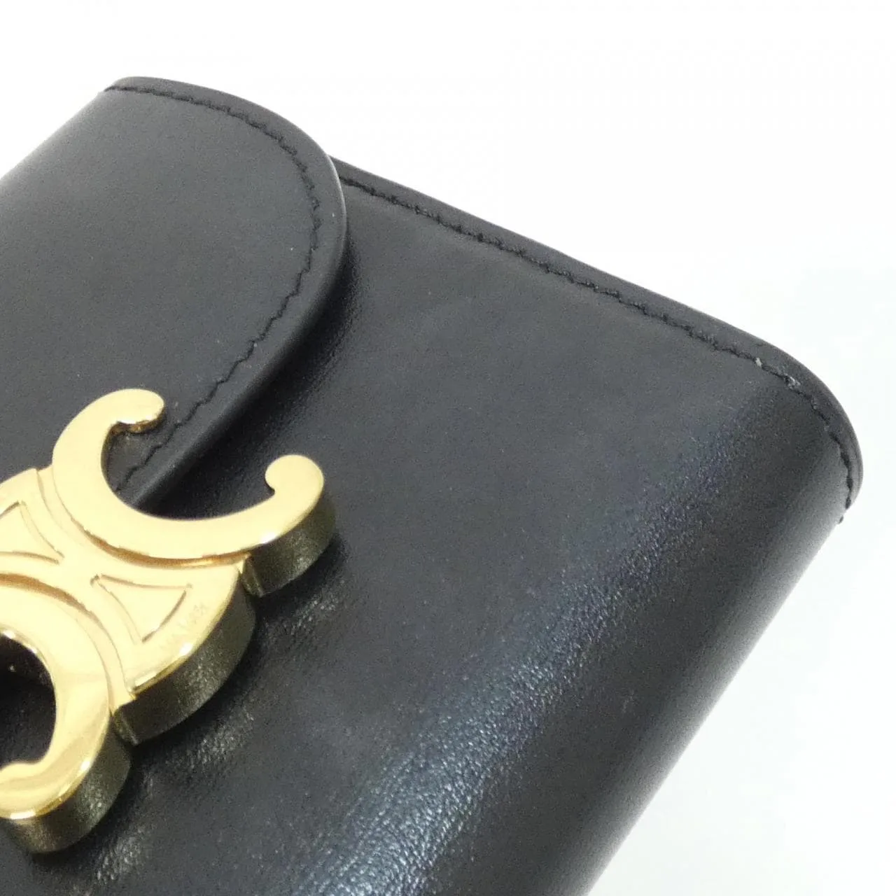 CELINE 10D783DPV Wallet 黑色 中古品A - 縮圖 4