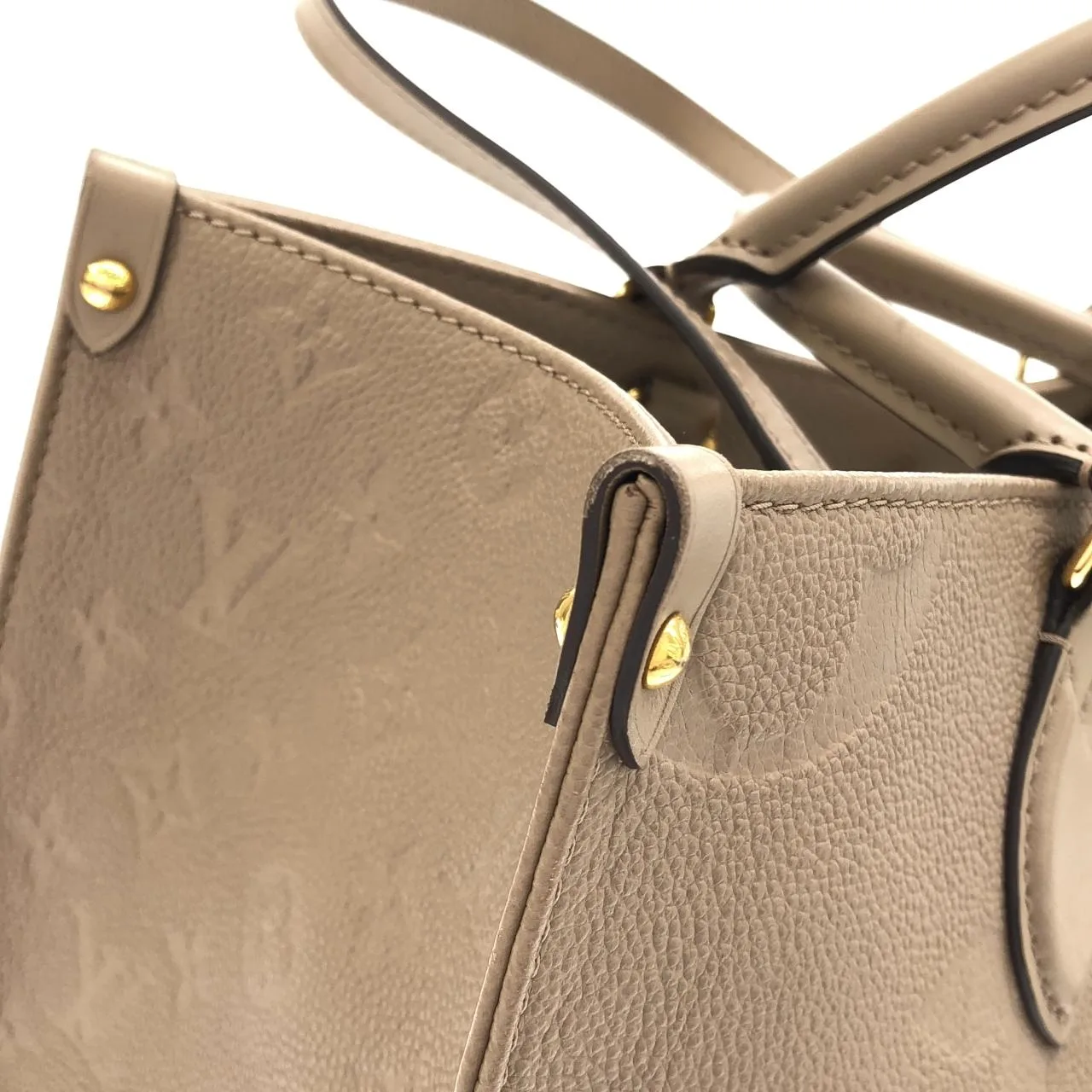 LOUIS VUITTON OnTheGo M45607 Handbag Monogram 黑色 Monogram 中古品B - 縮圖 3