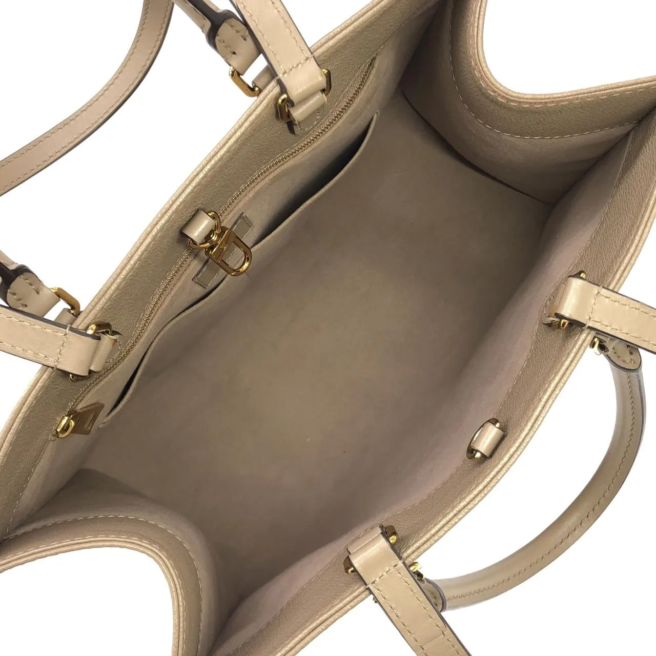 LOUIS VUITTON OnTheGo M45607 Handbag Monogram 黑色 Monogram 中古品B - 縮圖 6