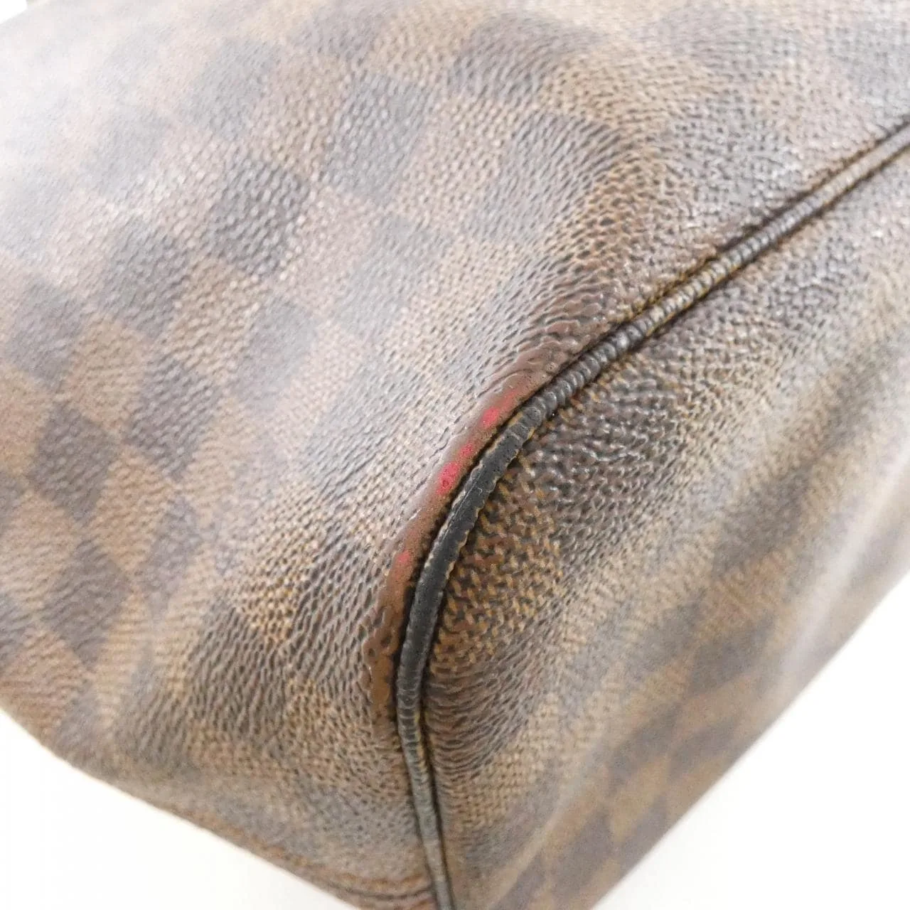 LOUIS VUITTON Neverfull N51105 Tote Damier 黑色 Damier 中古品B - 縮圖 2