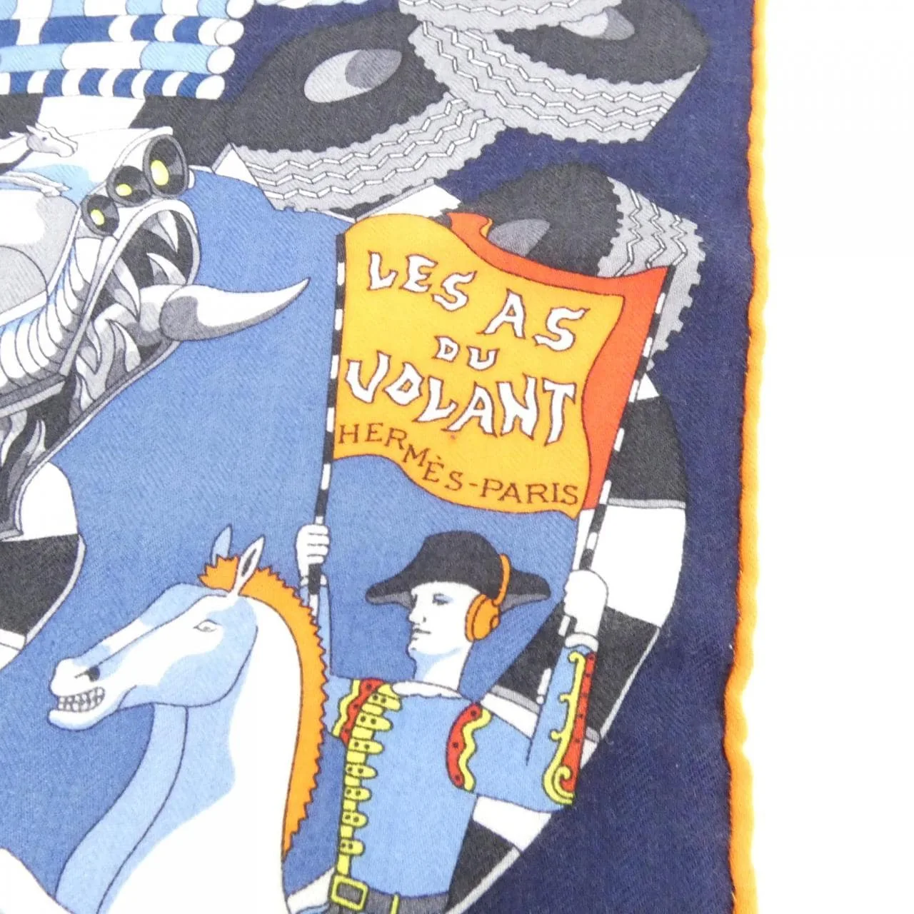 HERMES 103861T Scarf Blue Unused - Thumbnail 2