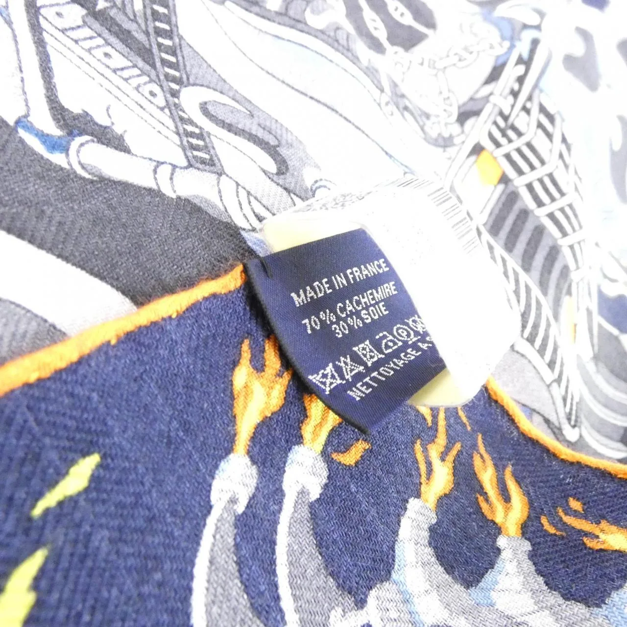 HERMES 103861T Scarf Blue Unused - Thumbnail 3
