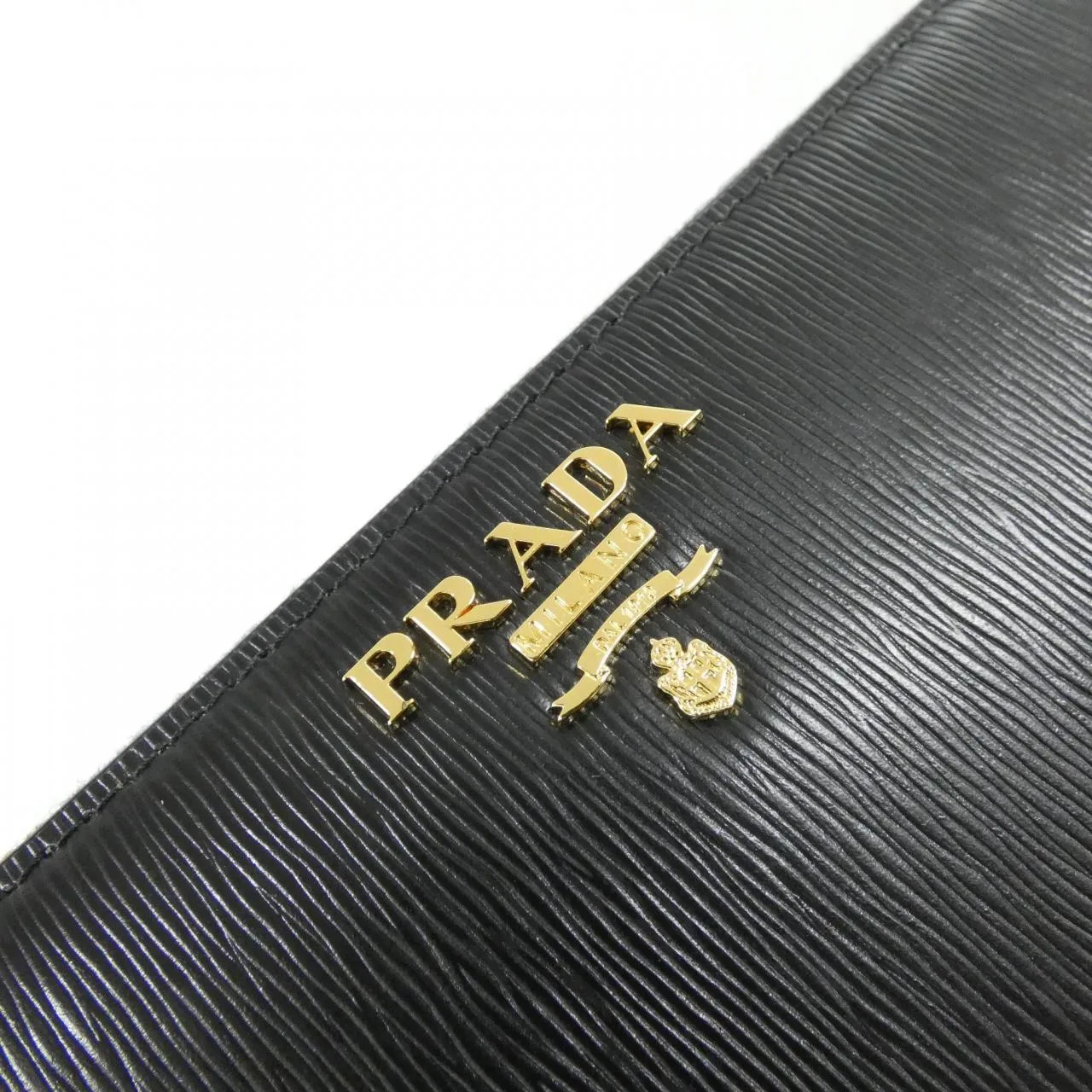 PRADA 1ML506 Wallet 黑色 中古品A - 縮圖 4