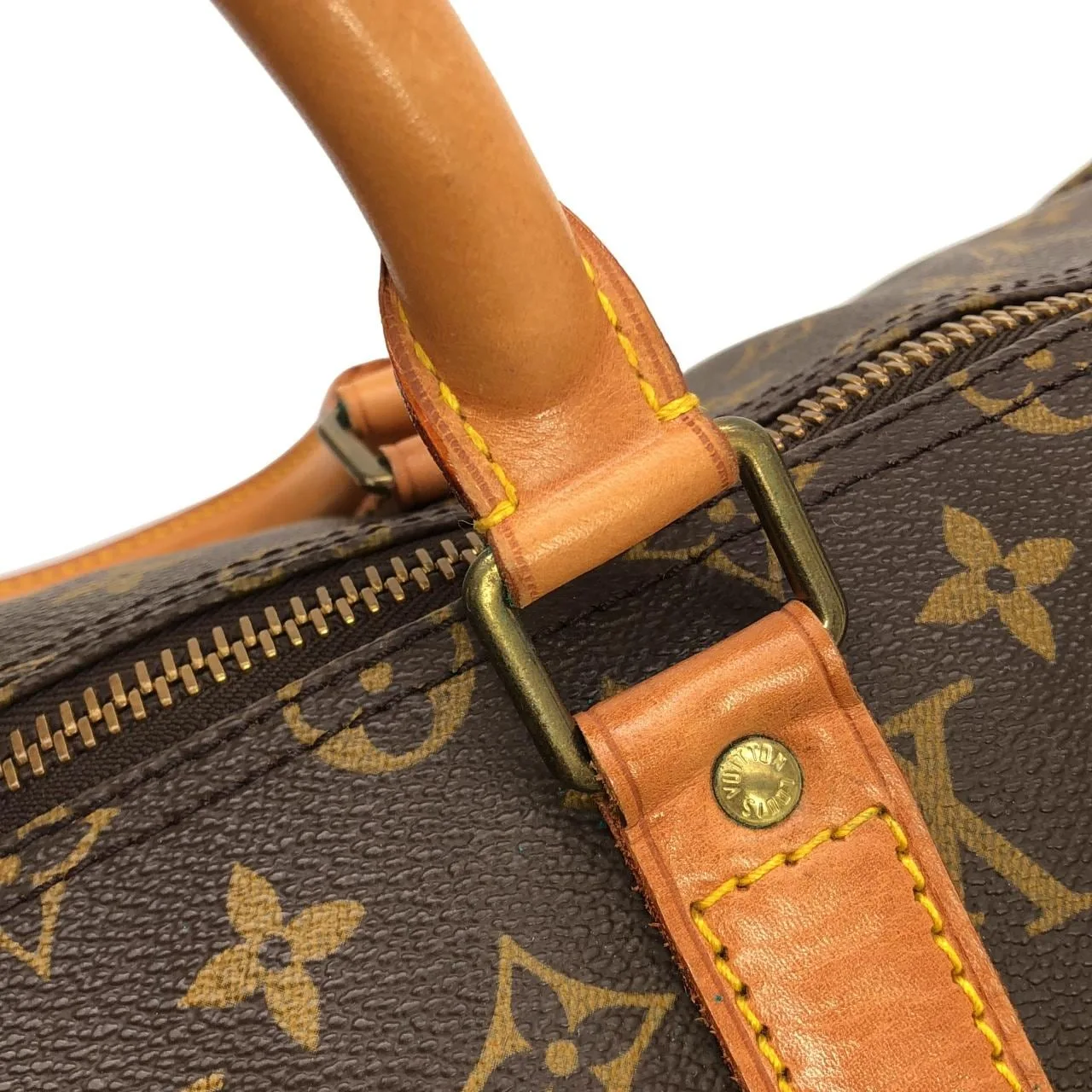 LOUIS VUITTON Keepall M41424 Boston Monogram 黑色 Monogram 中古品B - 縮圖 6