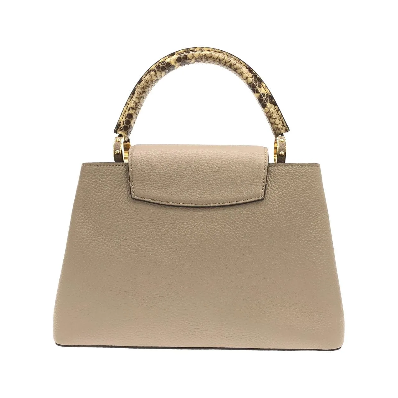 LOUIS VUITTON Capucines N92802 Handbag Leather Black Leather Rank A - Thumbnail 2