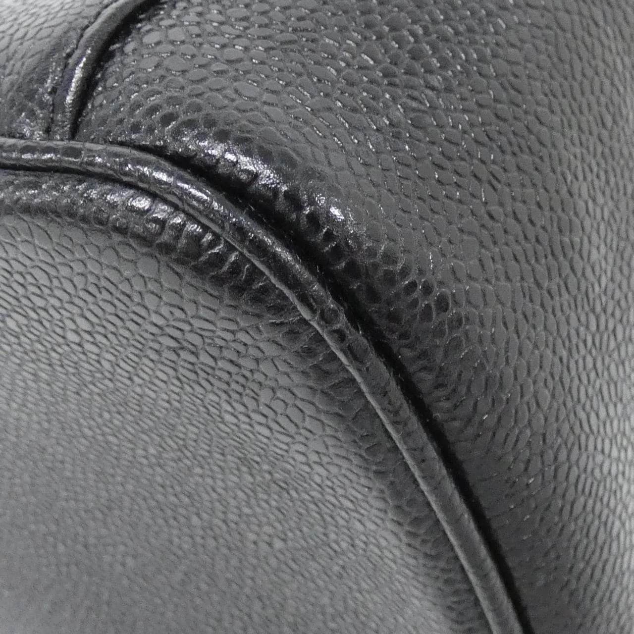 CHANEL 1997 Handbag Grained Calfskin 黑色 荔枝紋牛皮 中古品A - 縮圖 3