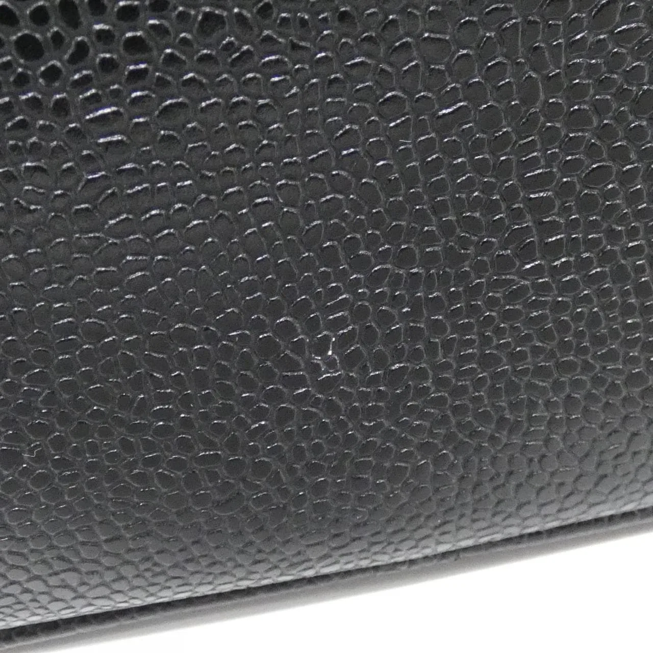 CHANEL 1997 Handbag Grained Calfskin 黑色 荔枝紋牛皮 中古品A - 縮圖 4