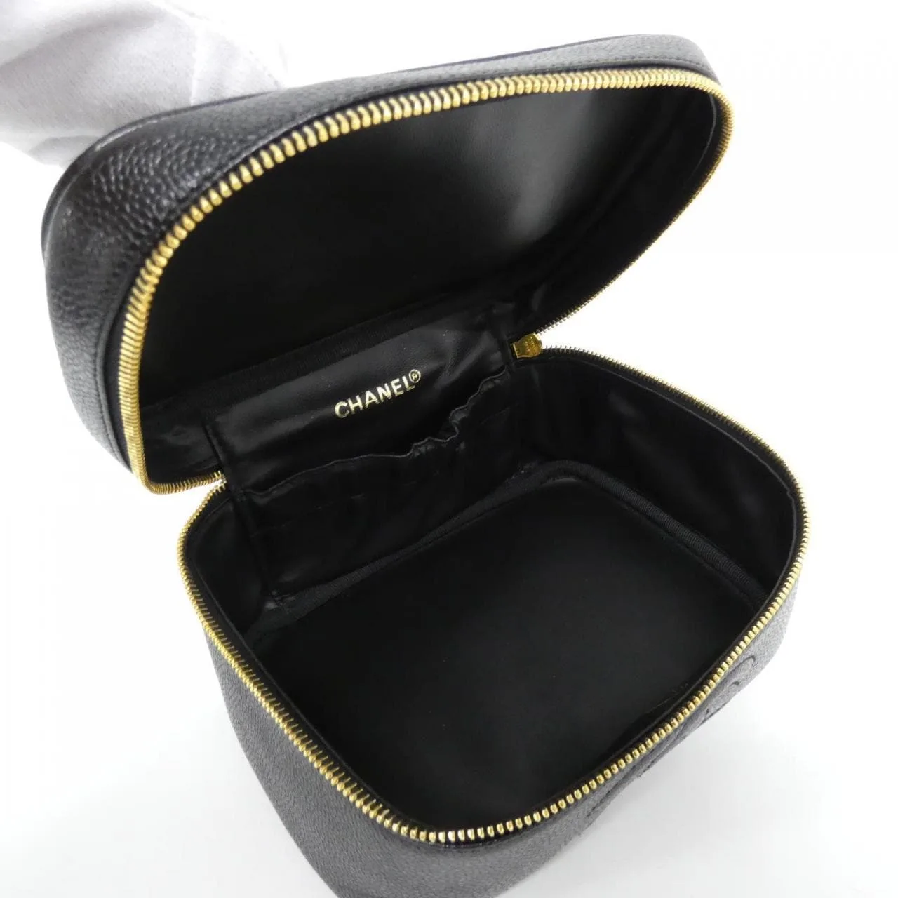 CHANEL 1997 Handbag Grained Calfskin 黑色 荔枝紋牛皮 中古品A - 縮圖 6