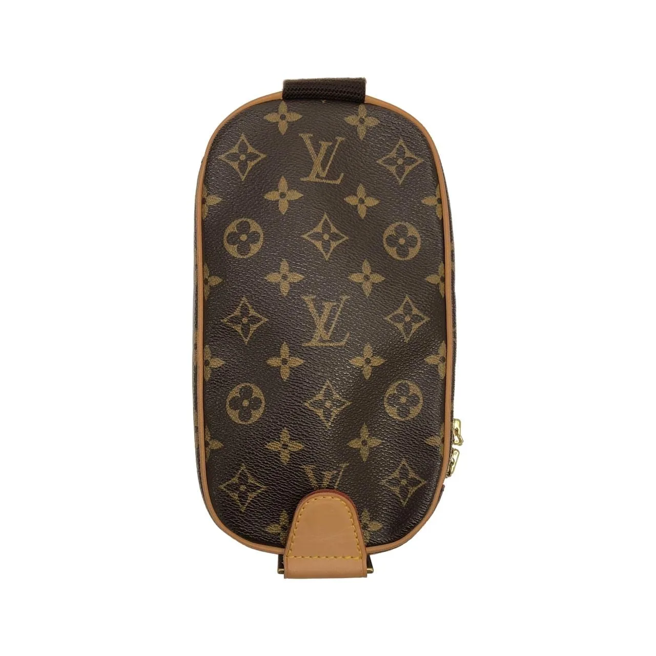 LOUIS VUITTON Pochette M51870 Shoulder Monogram 黑色 Monogram 中古品A - 縮圖 2