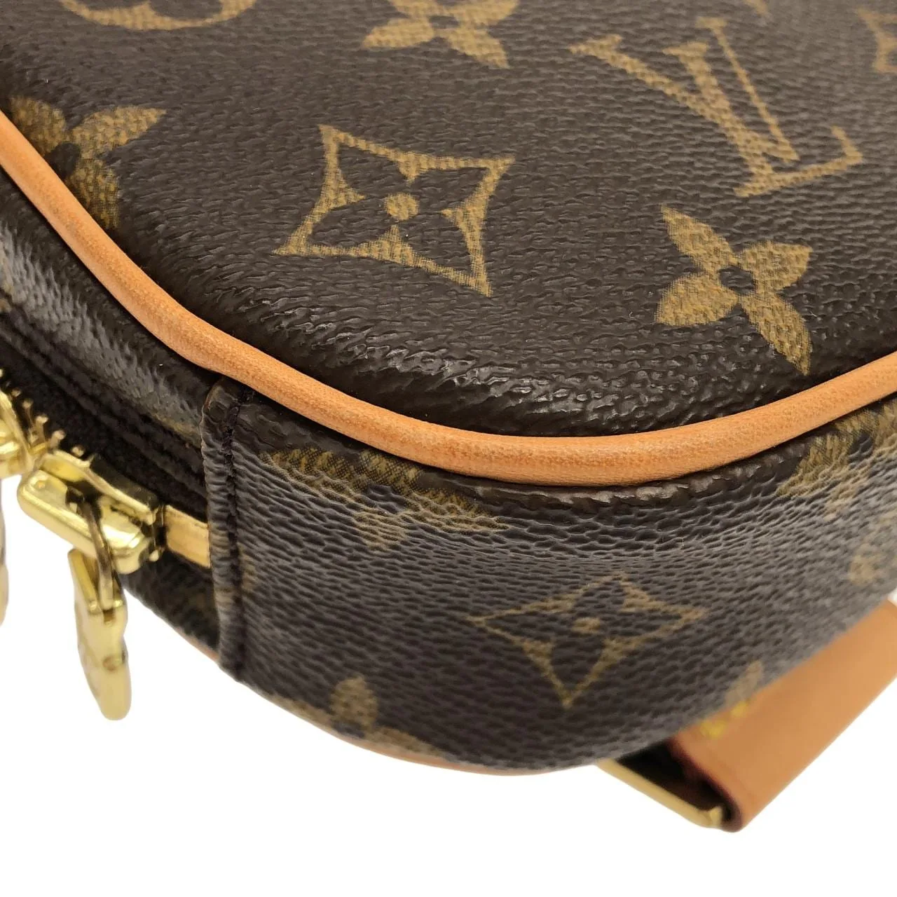 LOUIS VUITTON Pochette M51870 Shoulder Monogram 黑色 Monogram 中古品A - 縮圖 3