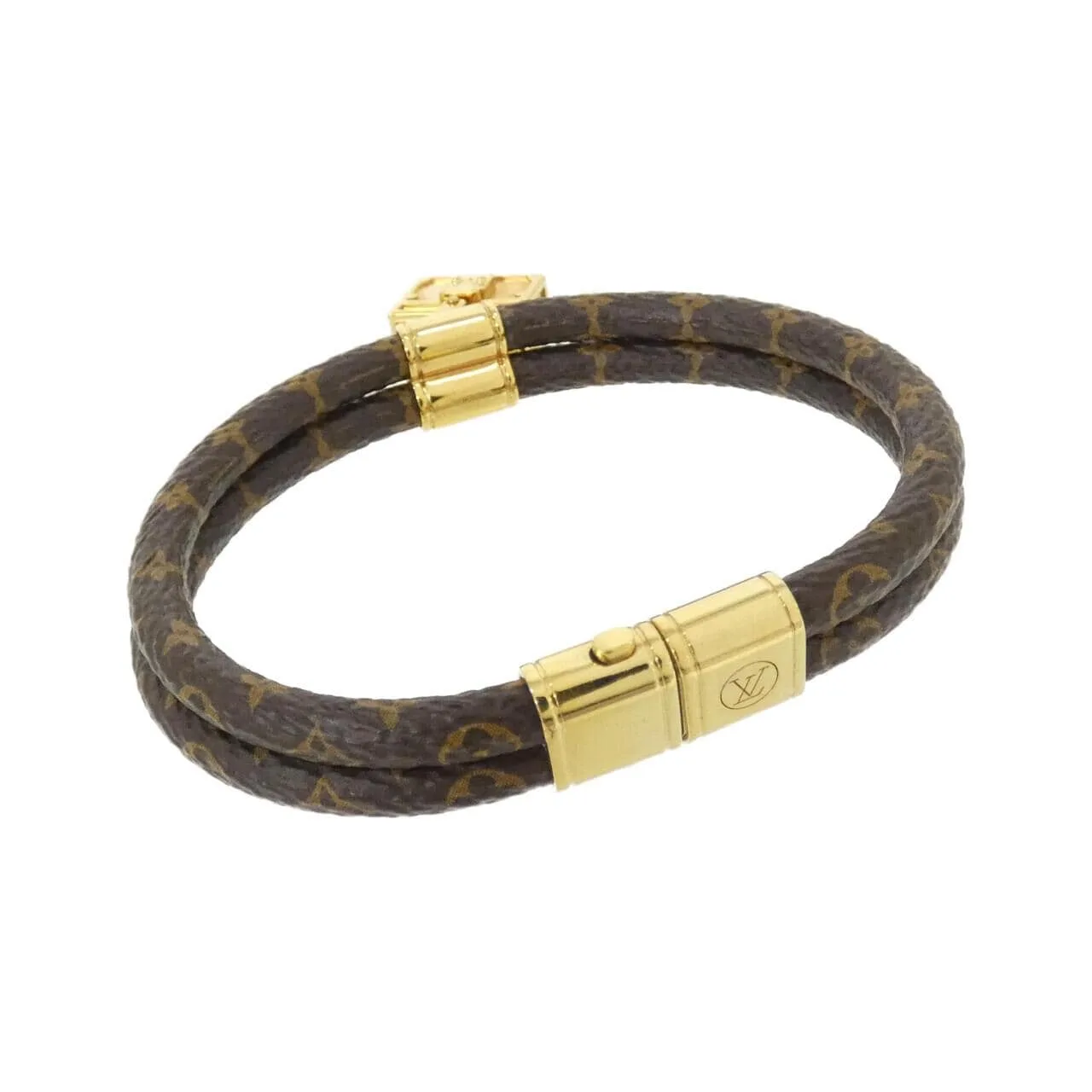 LOUIS VUITTON M6154E Accessories Monogram 黑色 Monogram 中古品A - 縮圖 2