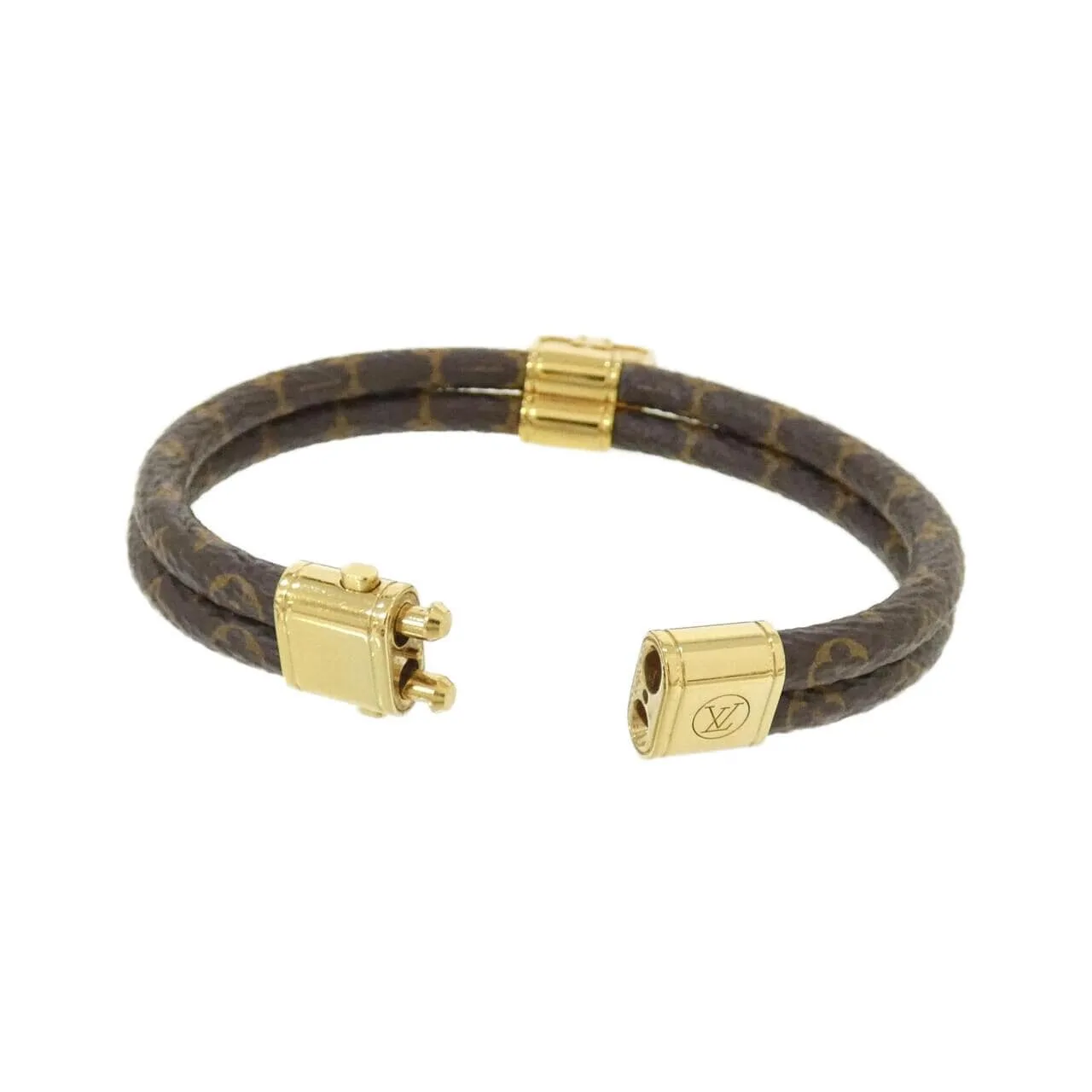 LOUIS VUITTON M6154E Accessories Monogram 黑色 Monogram 中古品A - 縮圖 4