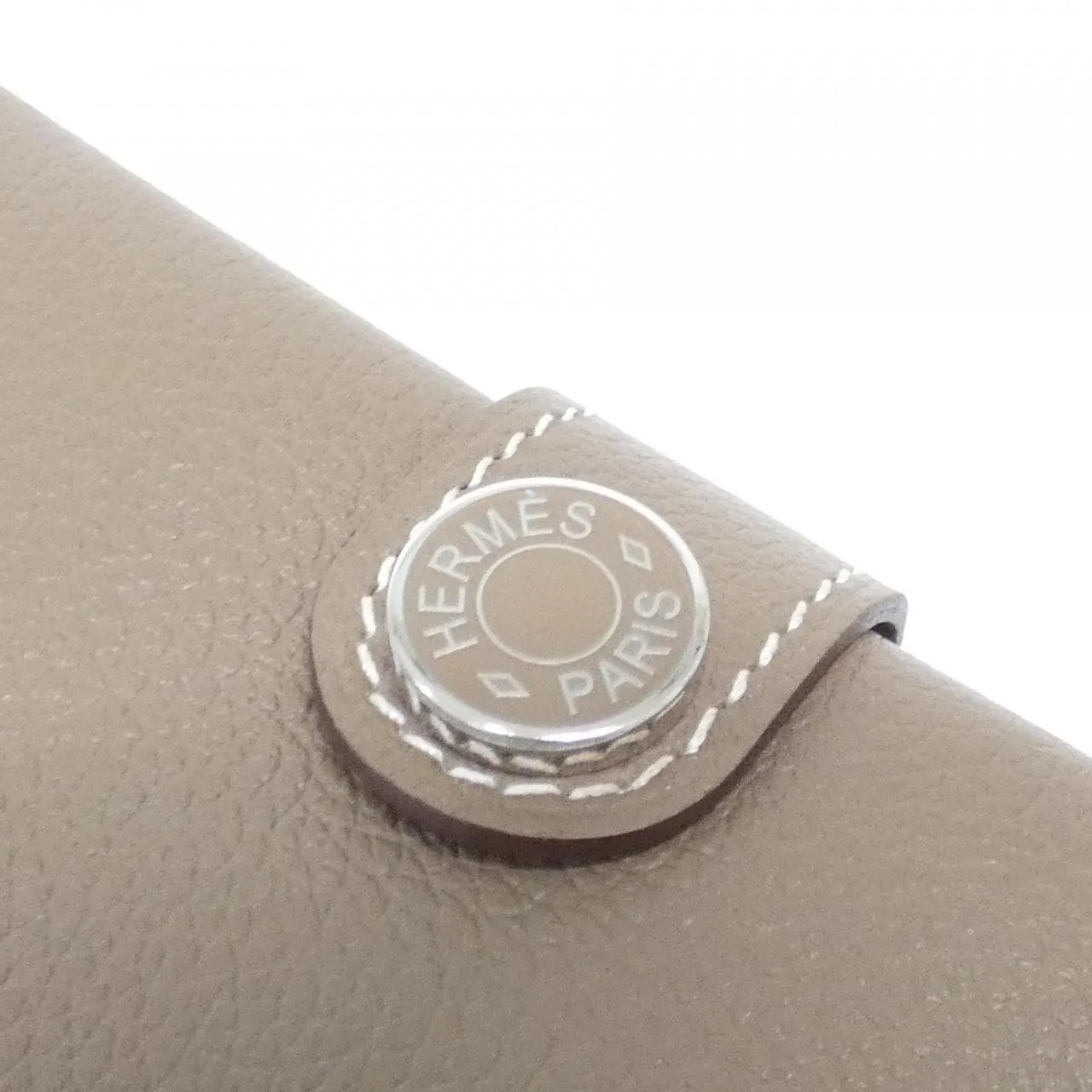 HERMES 084149CK Passport Case Etoupe Rank A - Thumbnail 4