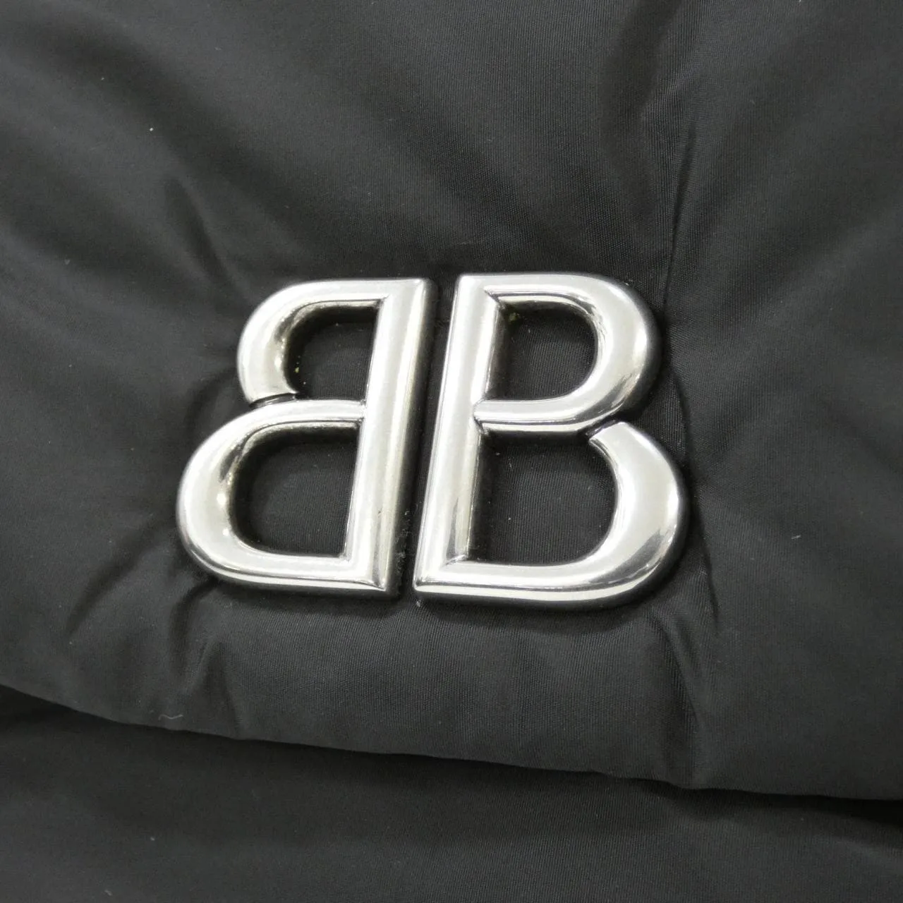 BALENCIAGA 765966 2AA6C Shoulder Nylon 黑色 尼龍 中古品A - 縮圖 4