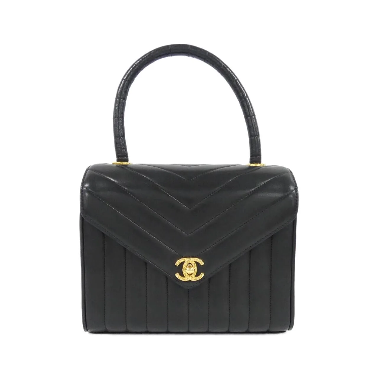 CHANEL 手提包 羊皮 Black