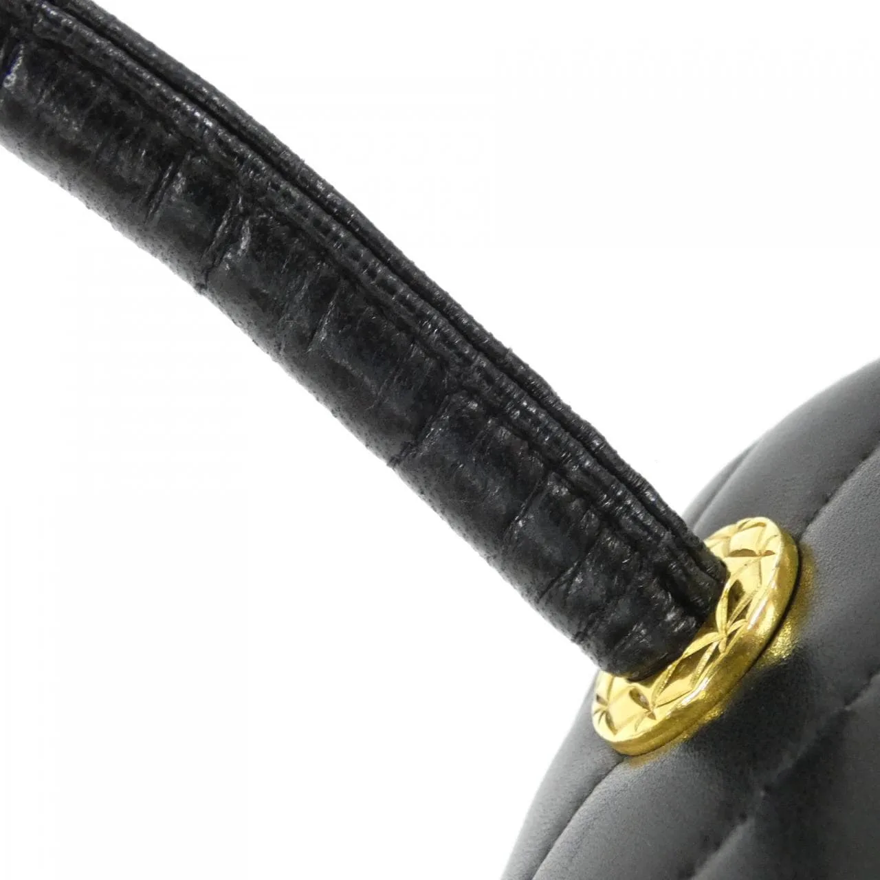 CHANEL 手提包 羊皮 黑色 羊皮 中古品B - 縮圖 8