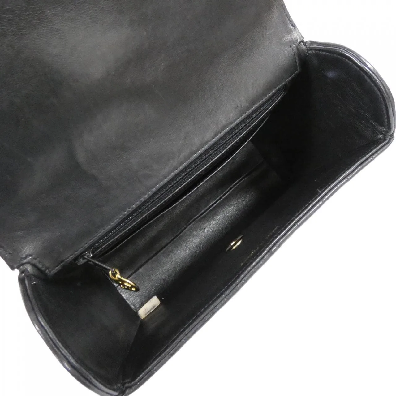 CHANEL 手提包 羊皮 黑色 羊皮 中古品B - 縮圖 9
