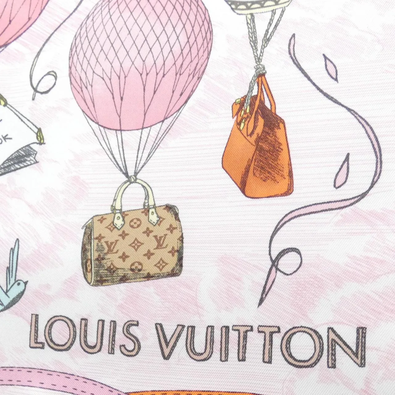 LOUIS VUITTON M77661 Scarf Black Rank A - Thumbnail 2