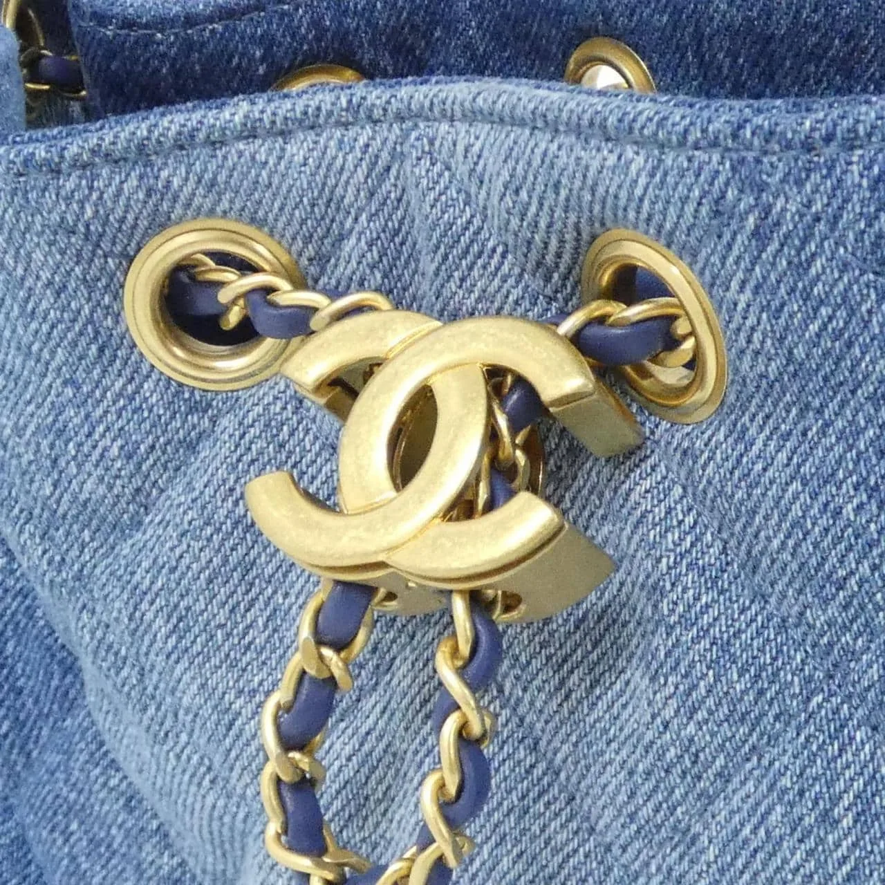 CHANEL AS5631 Shoulder Denim Blue Denim Unused - Thumbnail 4