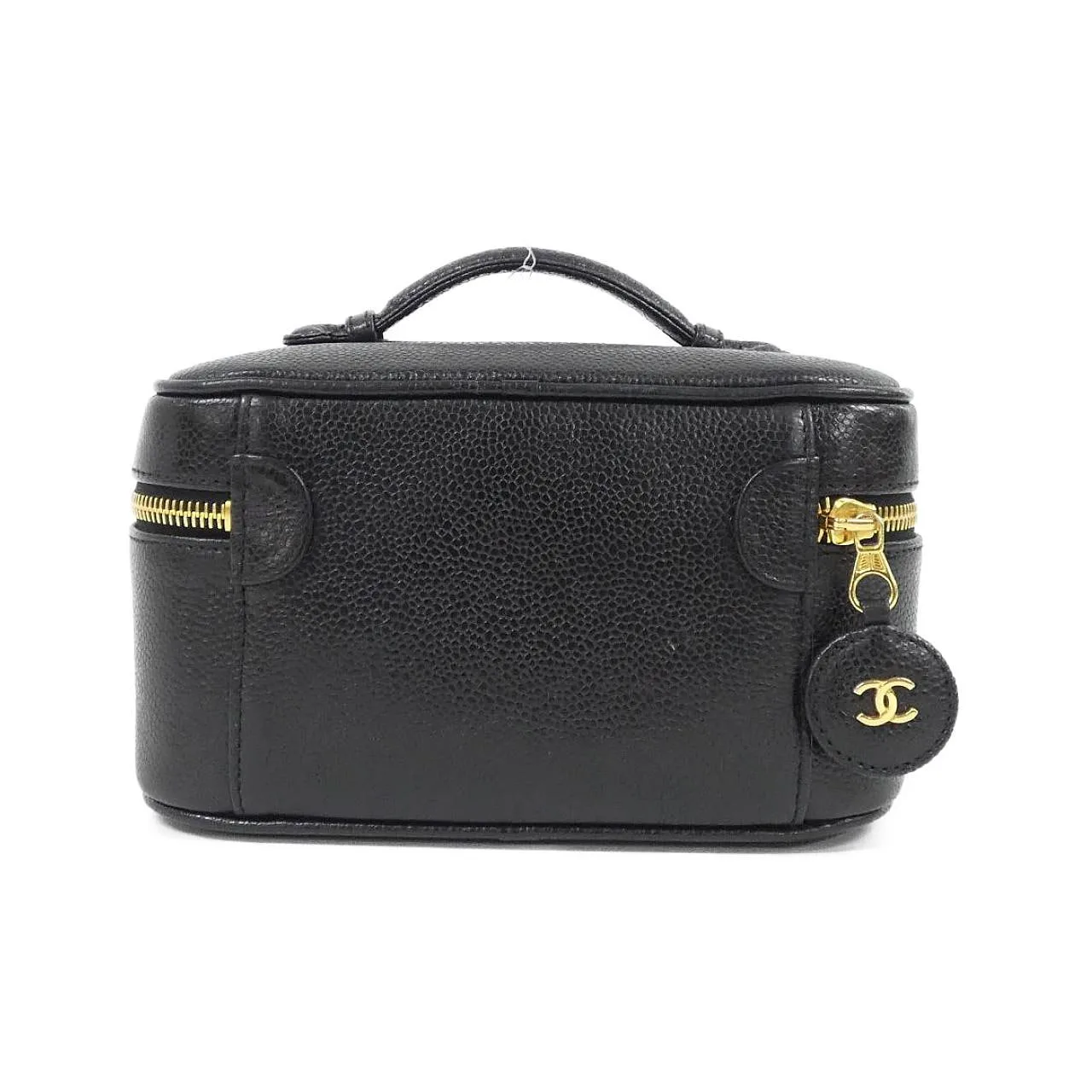 CHANEL 1997 Handbag Grained Calfskin 黑色 荔枝紋牛皮 中古品A - 縮圖 2
