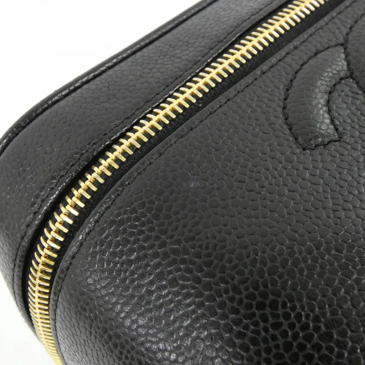 CHANEL 1997 Handbag Grained Calfskin 黑色 荔枝紋牛皮 中古品A - 縮圖 4